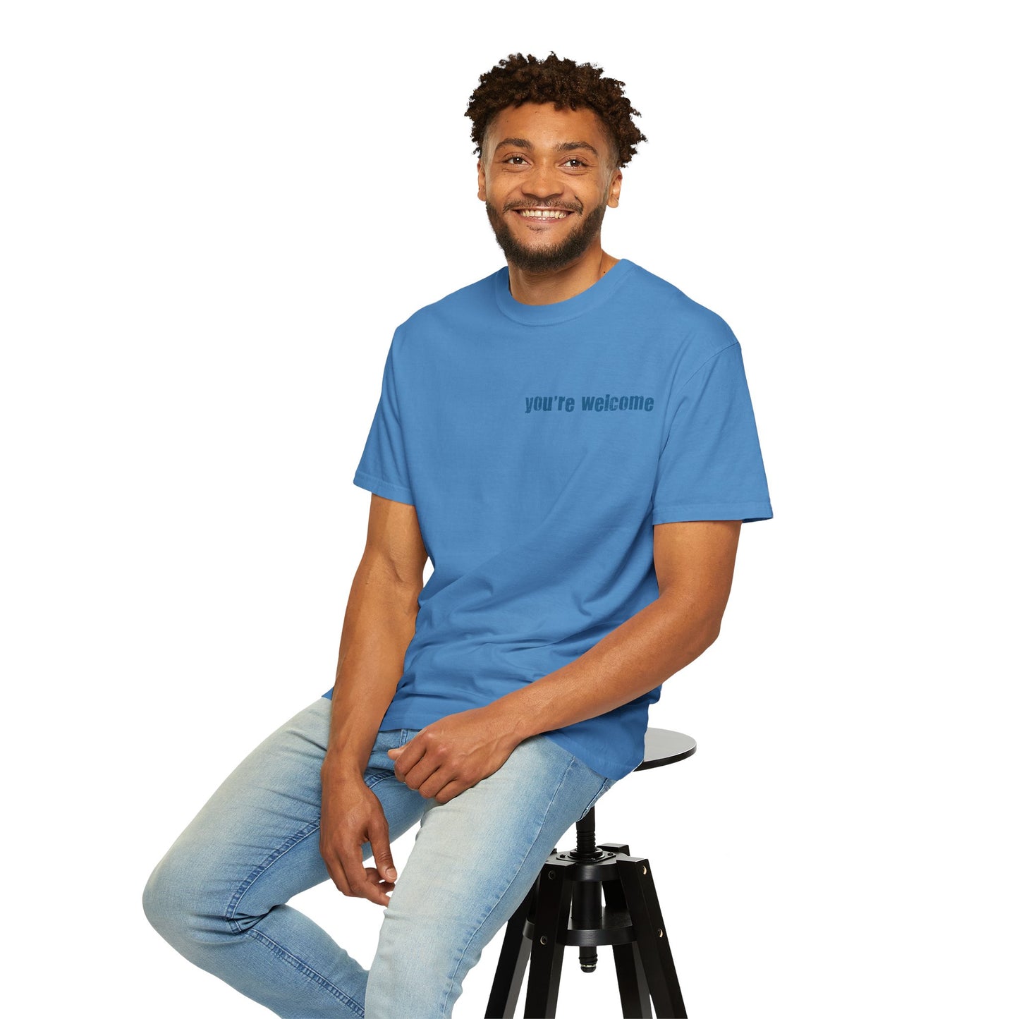 T-Shirt — “You’re Welcome” Motivational Graphic Tee (Back Quote: "I Can’t Make People Like Me…") - Fortunate Lemon Shop