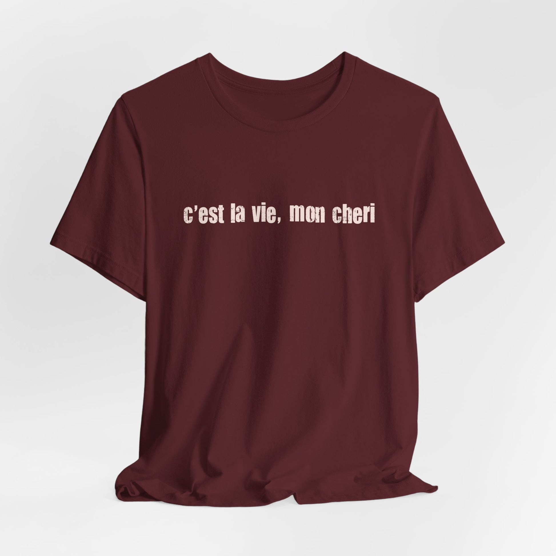 C'est la Vie Mon Cheri Tee — French Phrase Graphic T-Shirt - Fortunate Lemon Shop