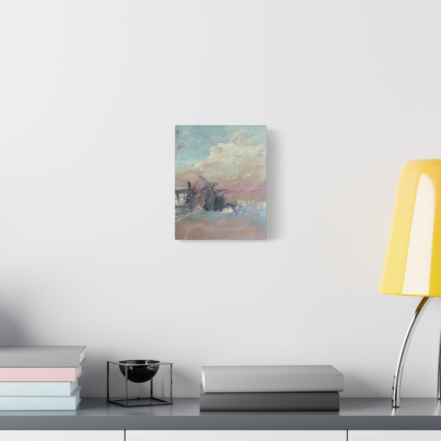 Abstract Coastal Pastel Canvas Print — Matte Stretched Wall Art - Fortunate Lemon Shop
