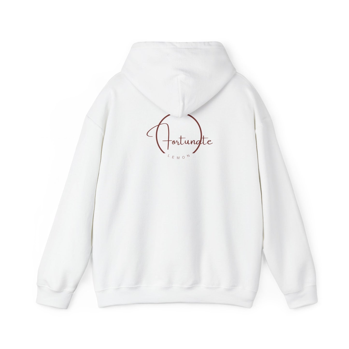 Just Breathe Hoodie – Minimal Motivational Pullover with ‘Just Breathe’ Text & Script Back Logo - Fortunate Lemon Shop