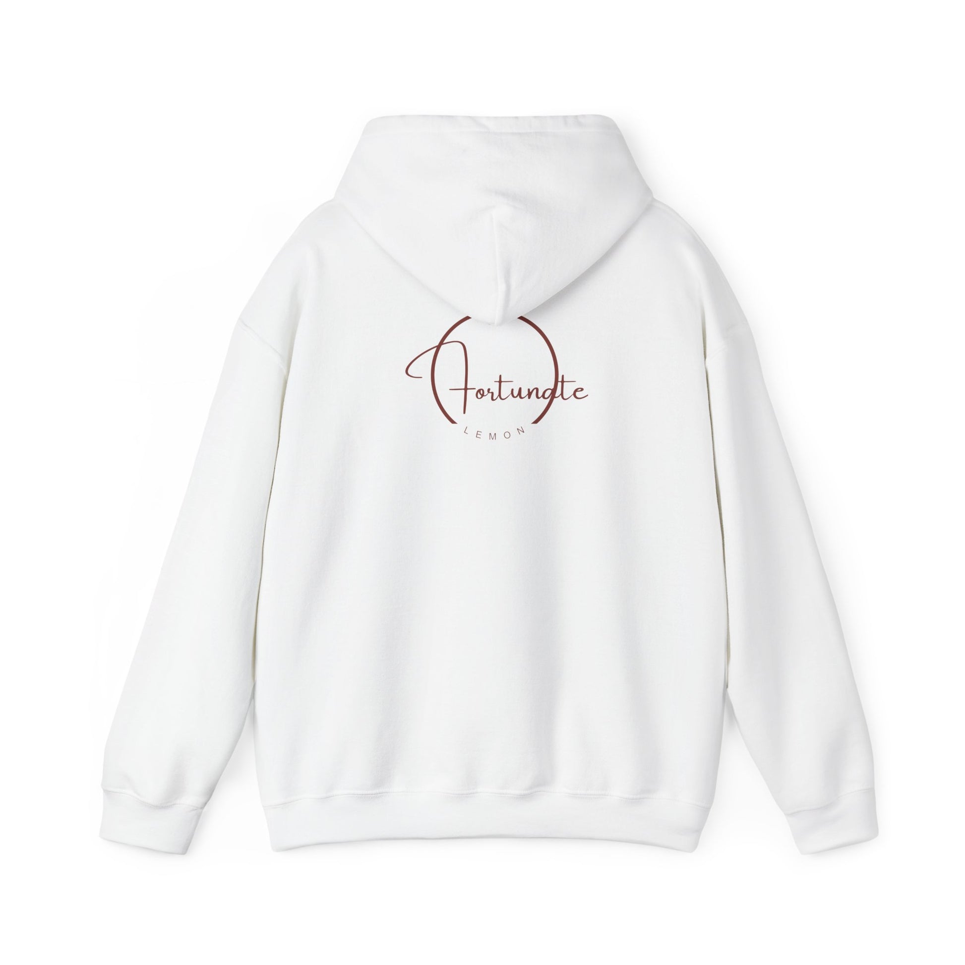 Just Breathe Hoodie – Minimal Motivational Pullover with ‘Just Breathe’ Text & Script Back Logo - Fortunate Lemon Shop