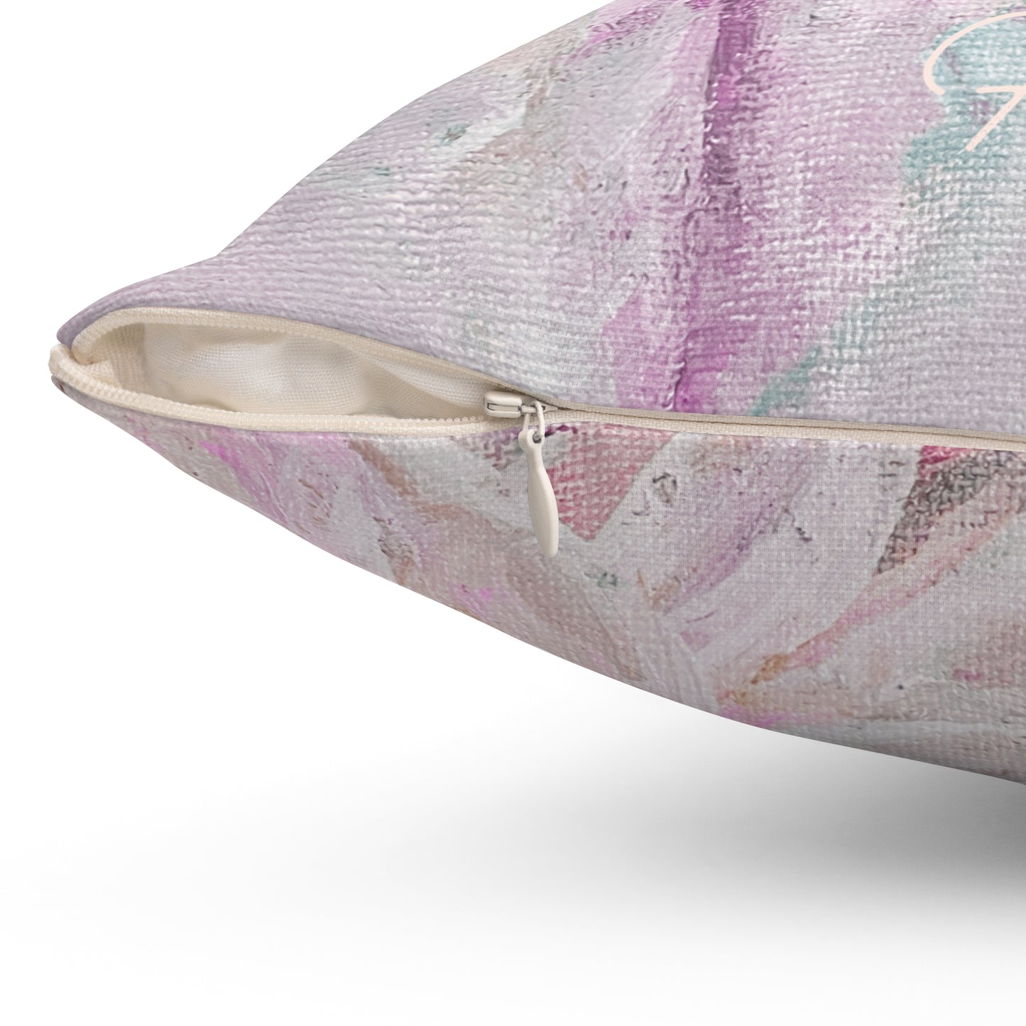 Pink Pastel Daisy Pillow - Floral Decorative Throw Cushion - Fortunate Lemon Shop