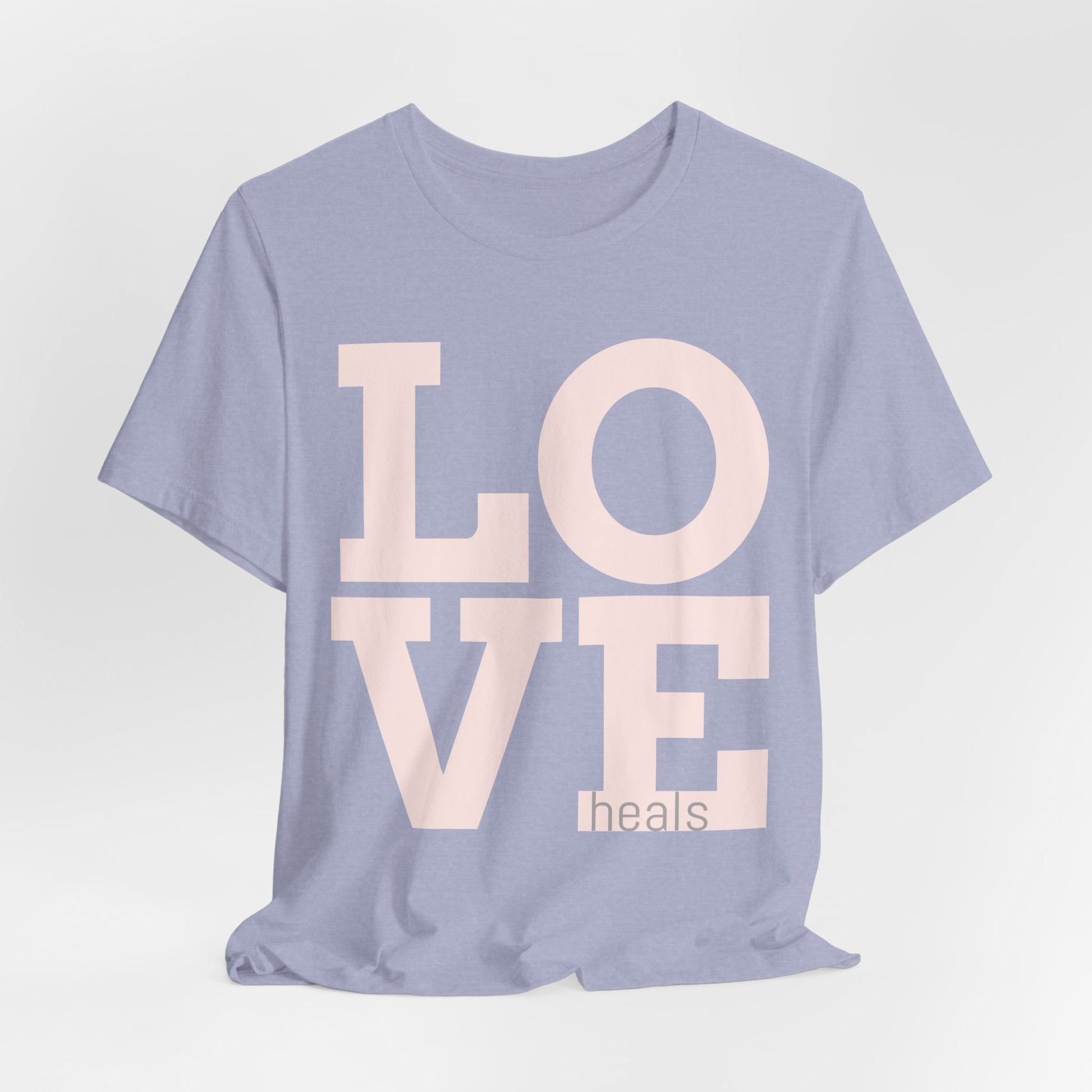 Love Heals Graphic Tee — Inspirational Pink Unisex T-Shirt - Fortunate Lemon Shop