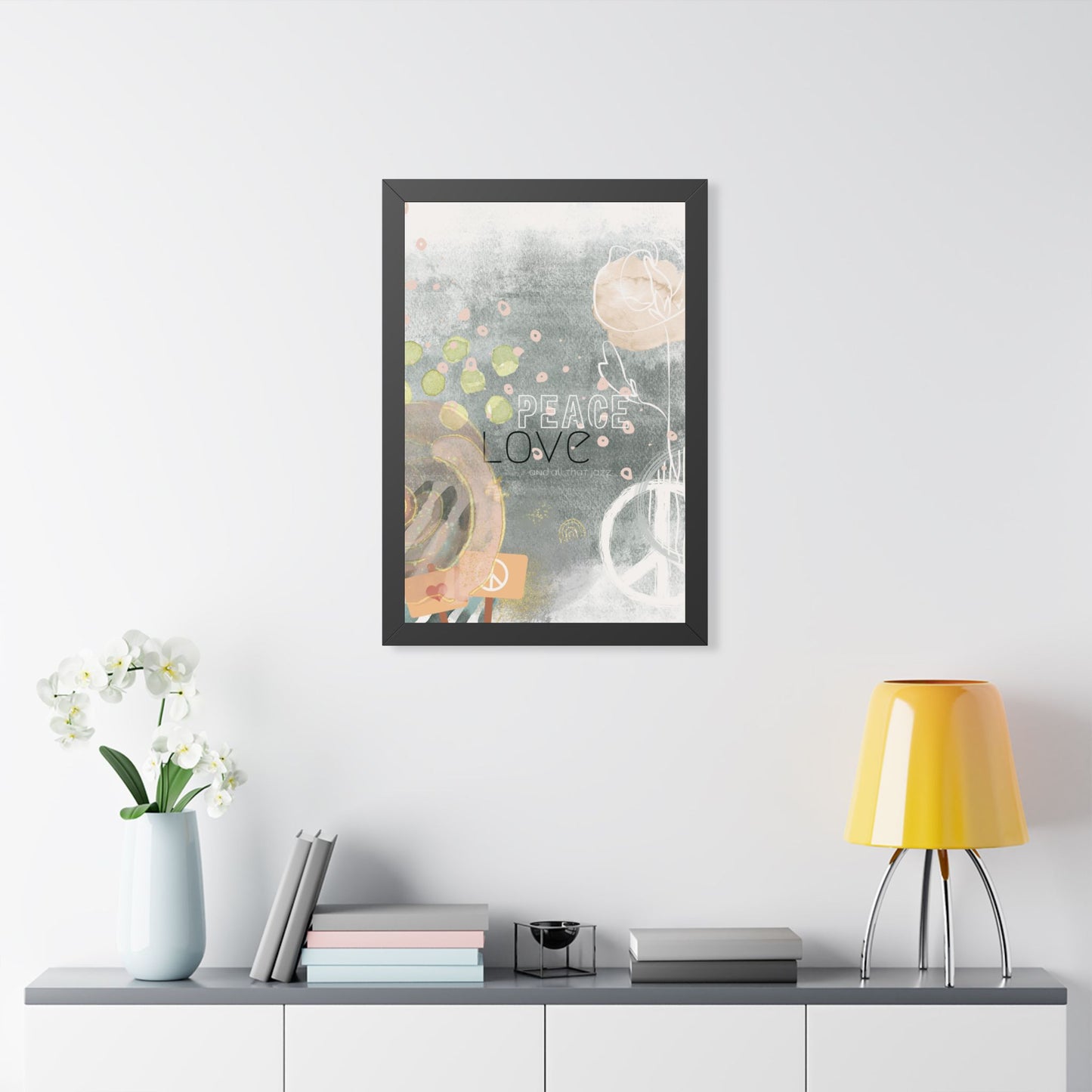 All that Jazz Framed Poster — Abstract Boho Wall Art - Fortunate Lemon Shop