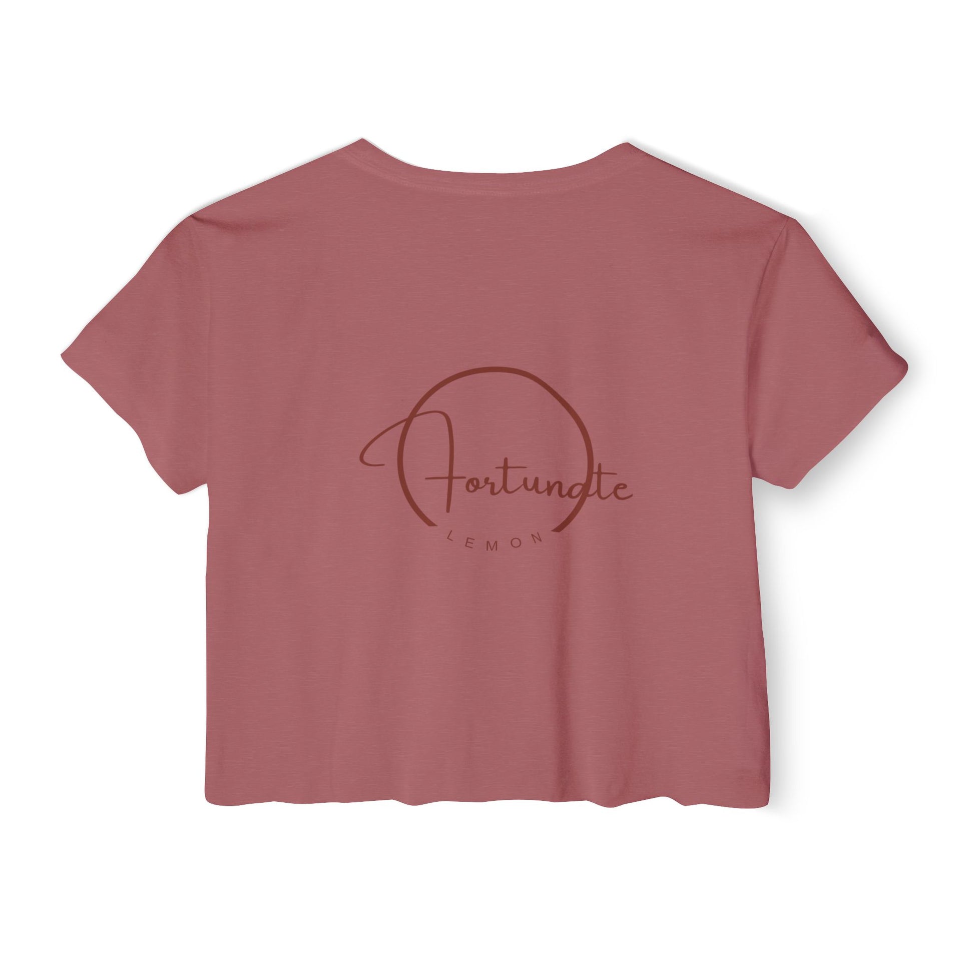 Fortunate Vibes Crop Top — Women's Festival Boho Graphic Tee - Fortunate Lemon Shop