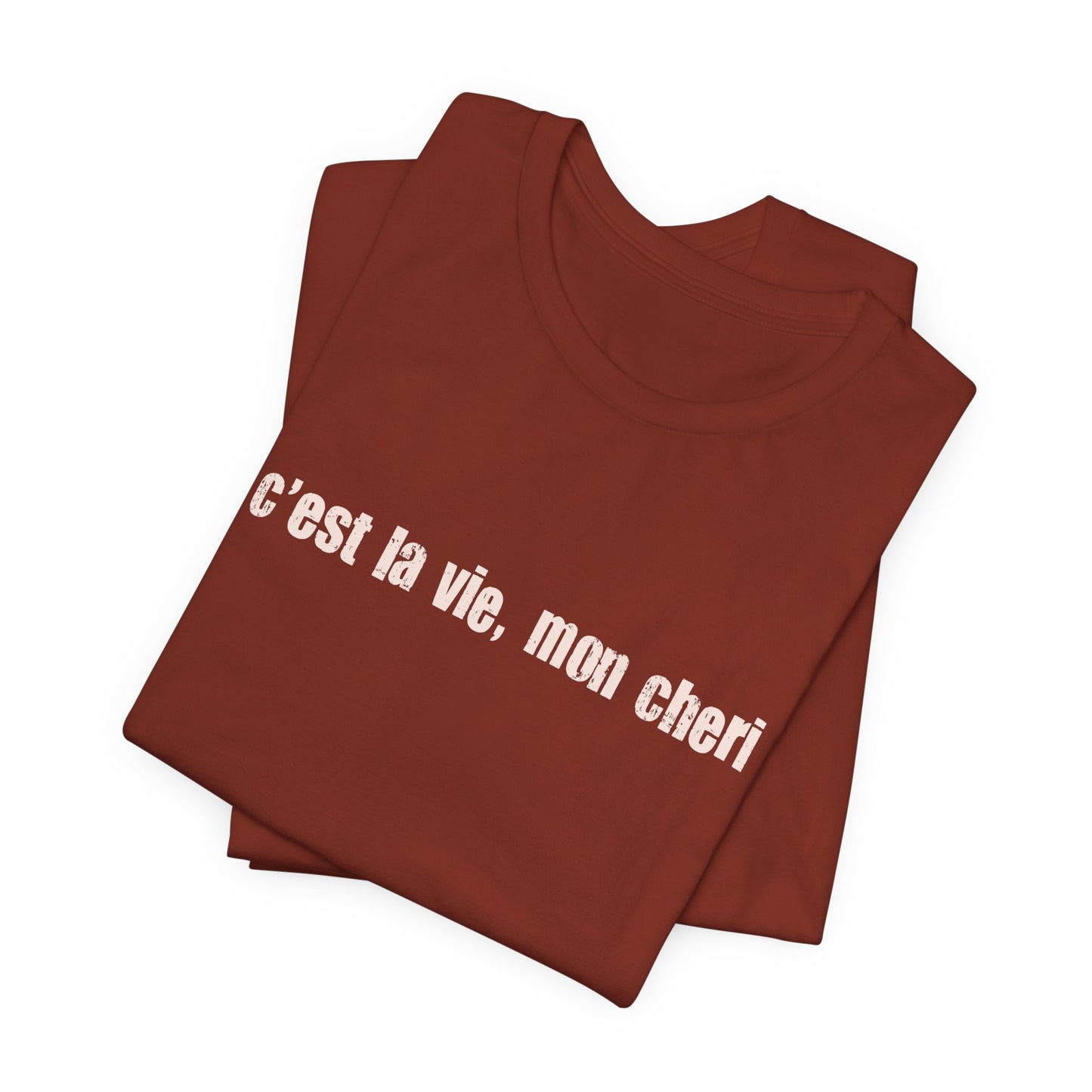 C'est la Vie Mon Cheri Tee — French Phrase Graphic T-Shirt - Fortunate Lemon Shop