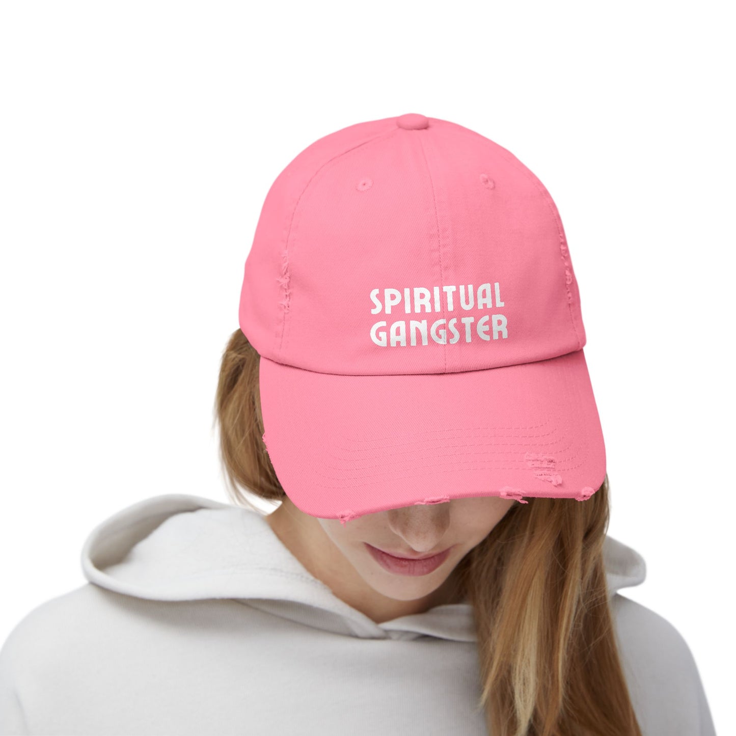Spiritual Gangster Distressed Cap — Vintage Boho Yoga Hat - Fortunate Lemon Shop