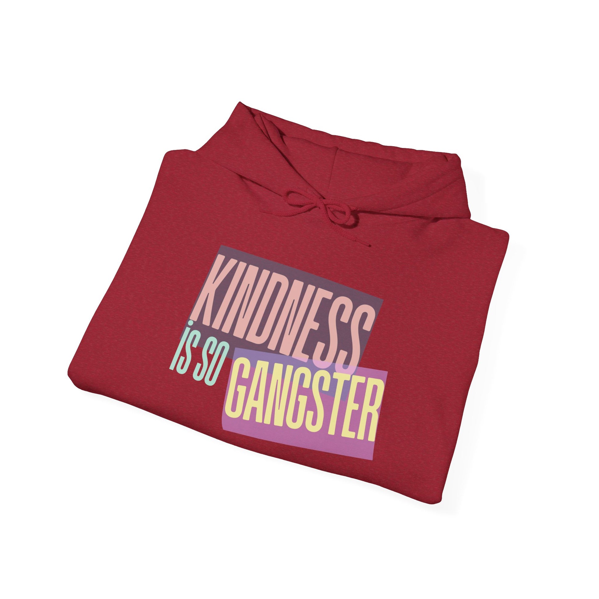 Kindness Is So Gangster Hoodie — Positive Message Pullover - Fortunate Lemon Shop
