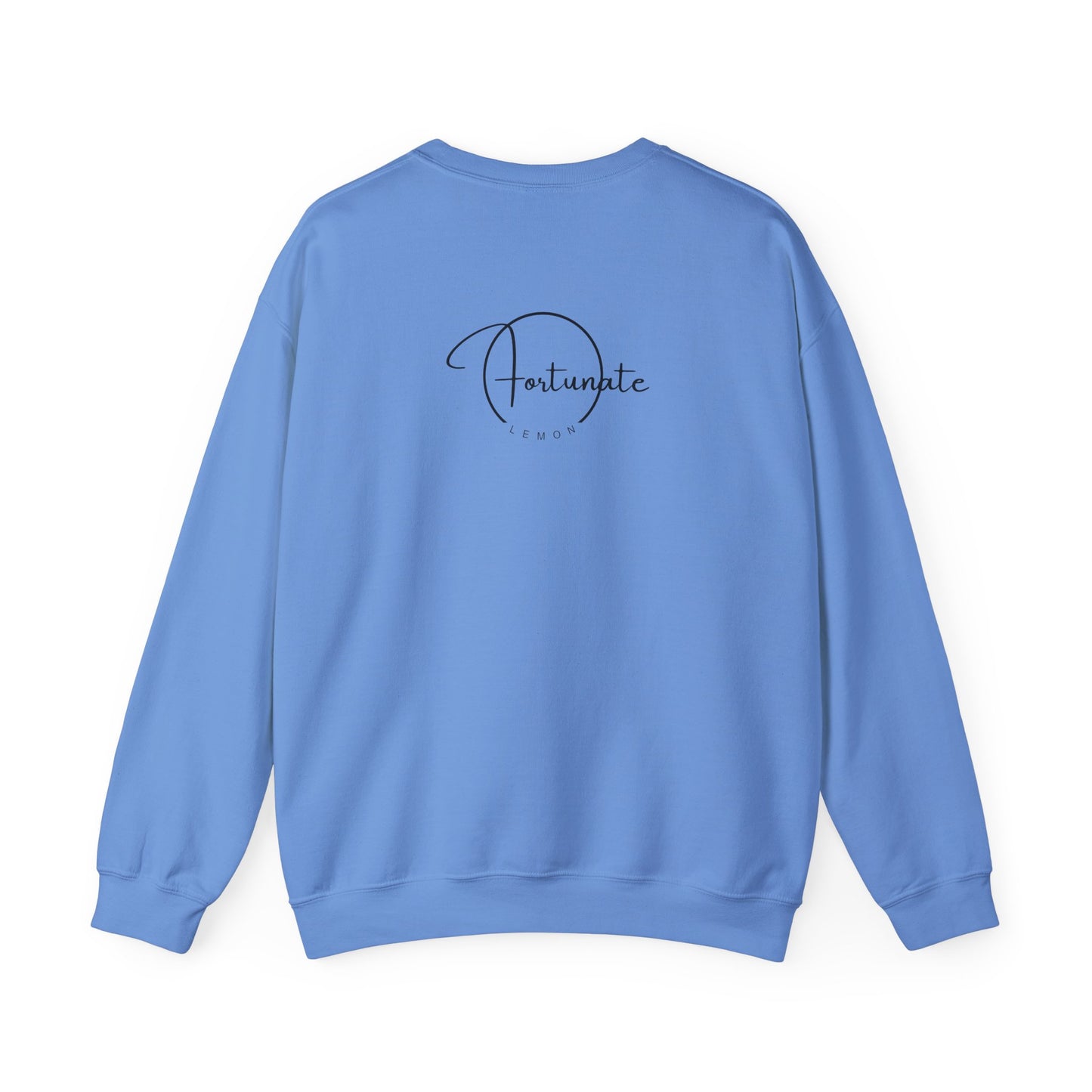 Crewneck Sweatshirt — “we can be heroes” Inspirational Vintage Text Pullover - Fortunate Lemon Shop