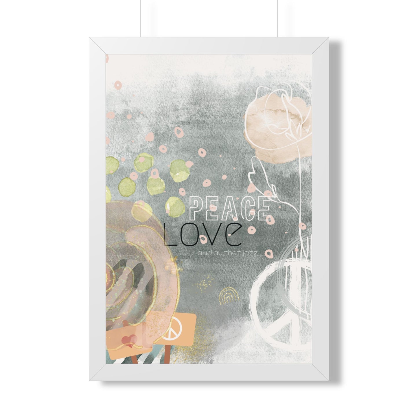 All that Jazz Framed Poster — Abstract Boho Wall Art - Fortunate Lemon Shop