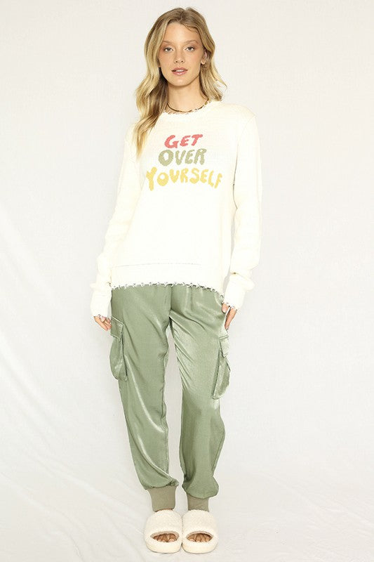 Get over yourself sweater - Fortunate Lemon Shop