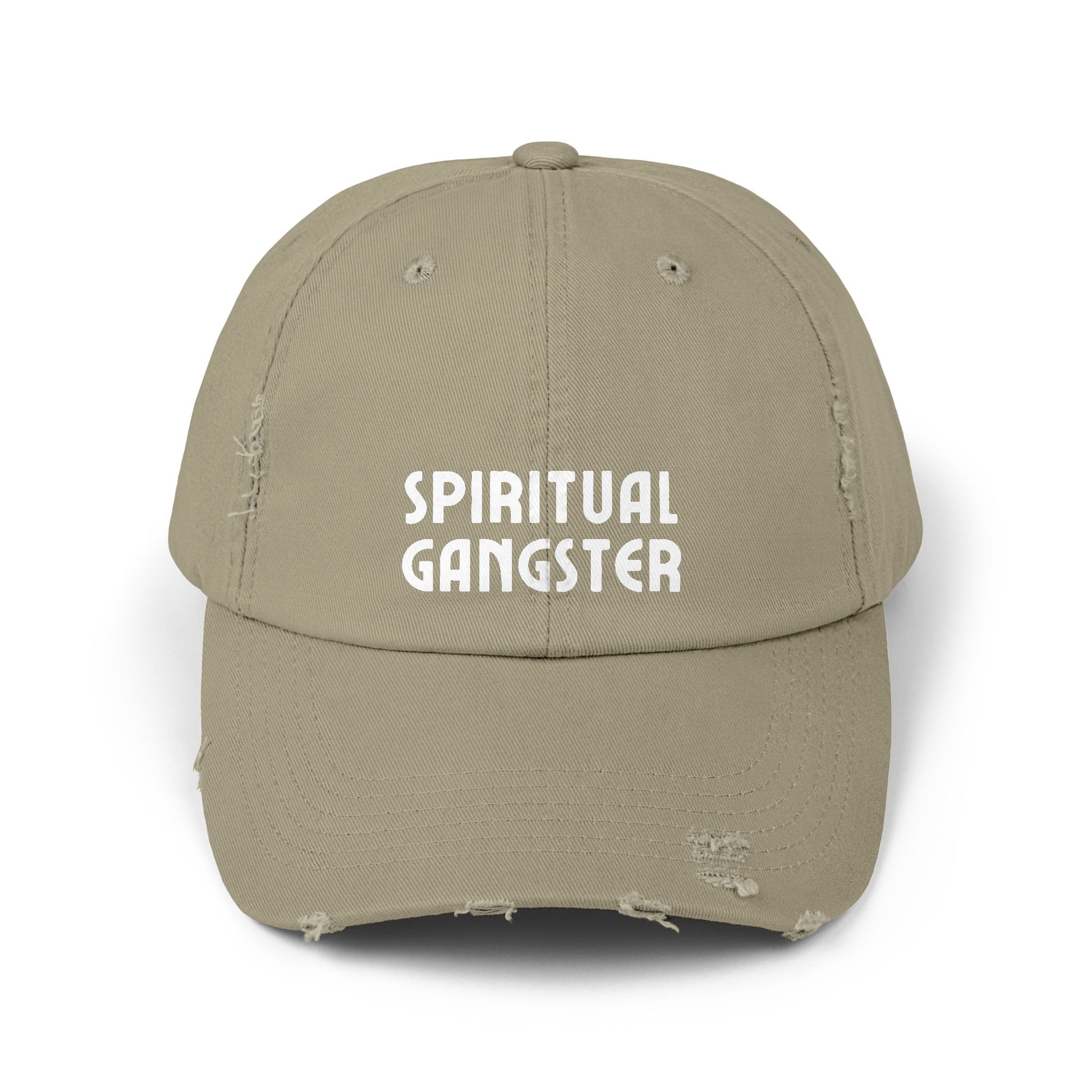 Spiritual Gangster Distressed Cap — Vintage Boho Yoga Hat - Fortunate Lemon Shop