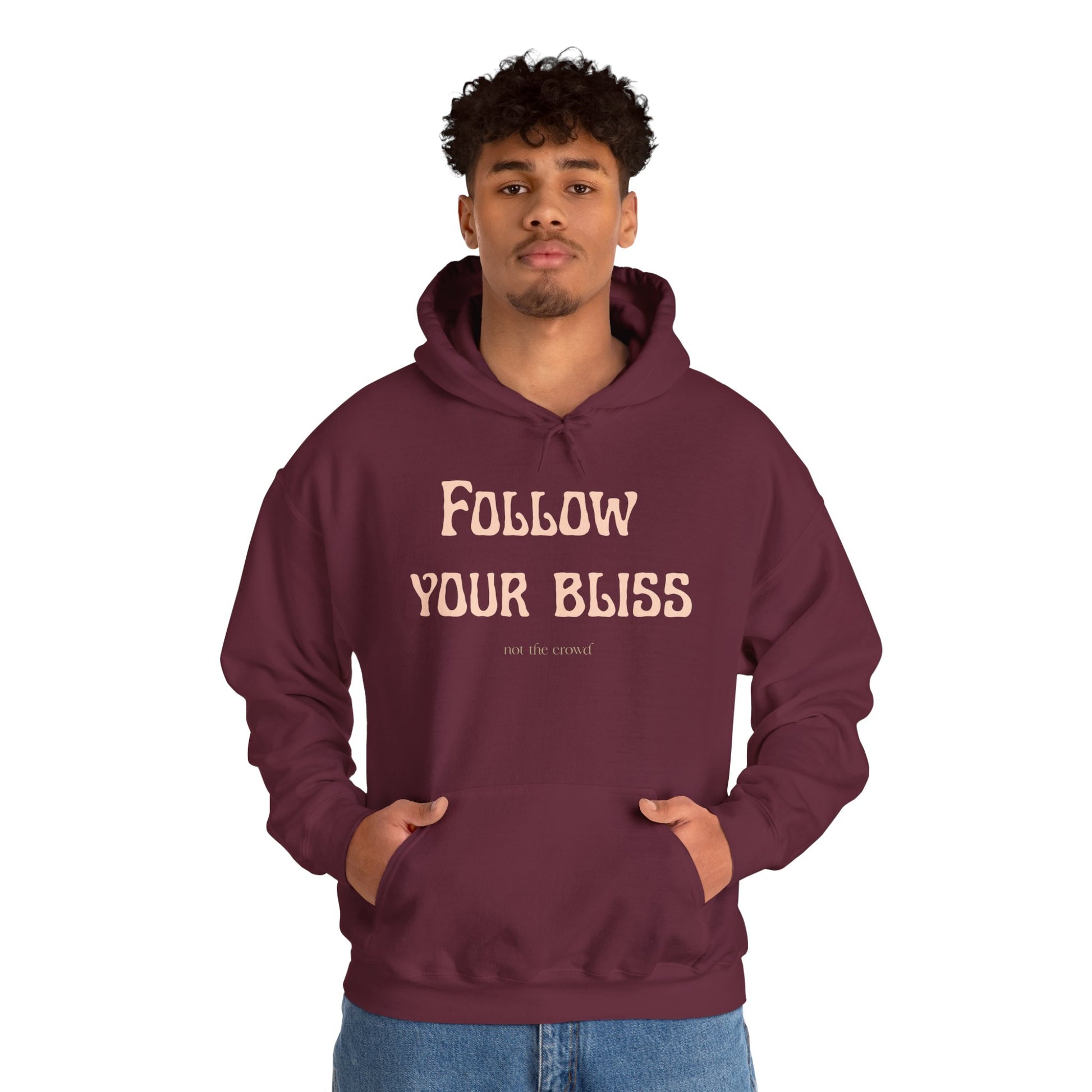 Hoodie — "Follow Your Bliss" Cozy Inspirational Pullover - Fortunate Lemon Shop