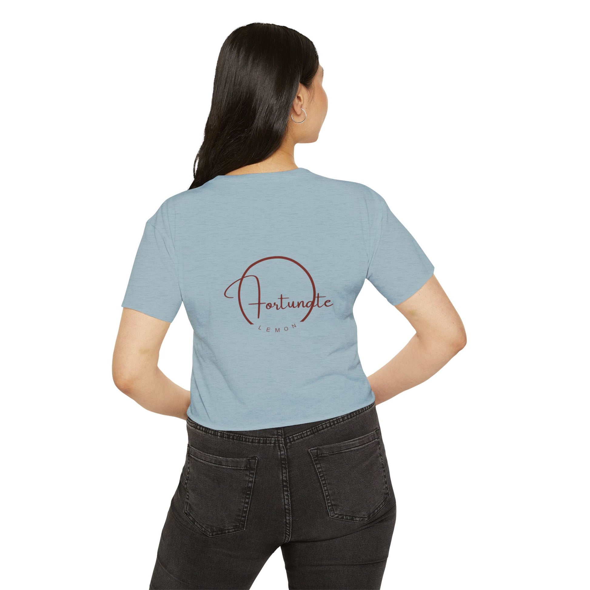 Fortunate Vibes Crop Top — Women's Festival Boho Graphic Tee - Fortunate Lemon Shop