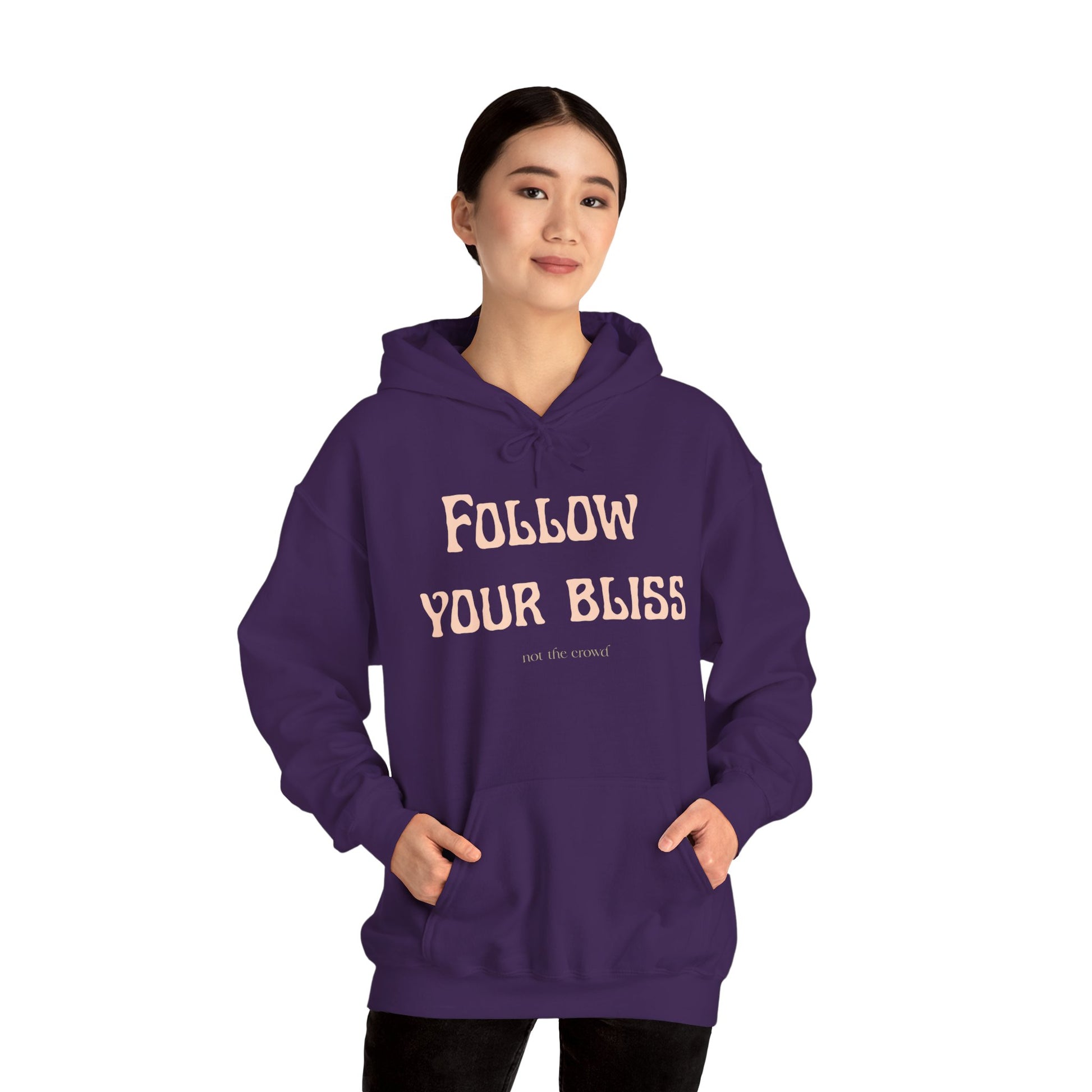 Hoodie — "Follow Your Bliss" Cozy Inspirational Pullover - Fortunate Lemon Shop
