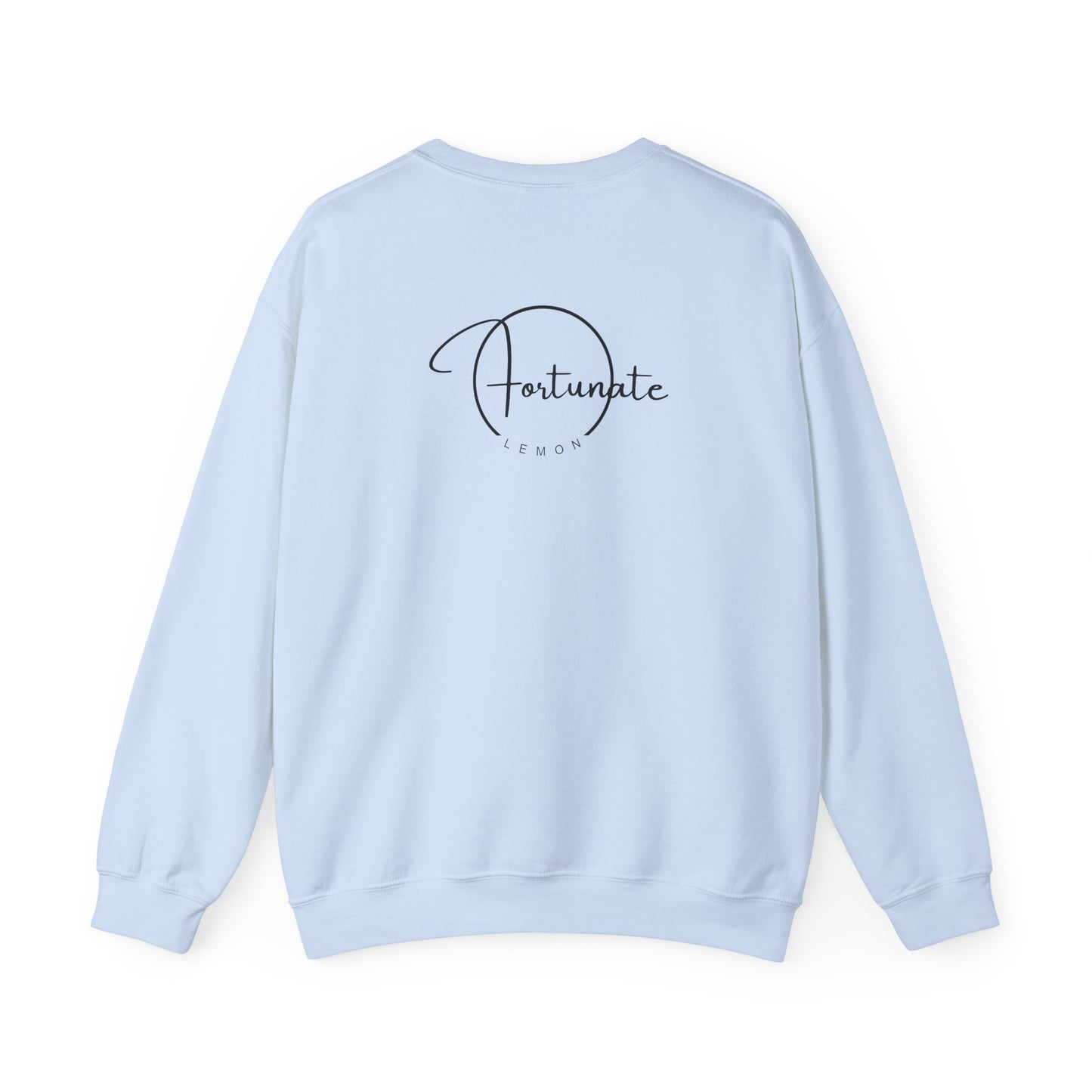 Grateful AF Crewneck Sweatshirt — Minimalist Thankful Graphic Pullover - Fortunate Lemon Shop