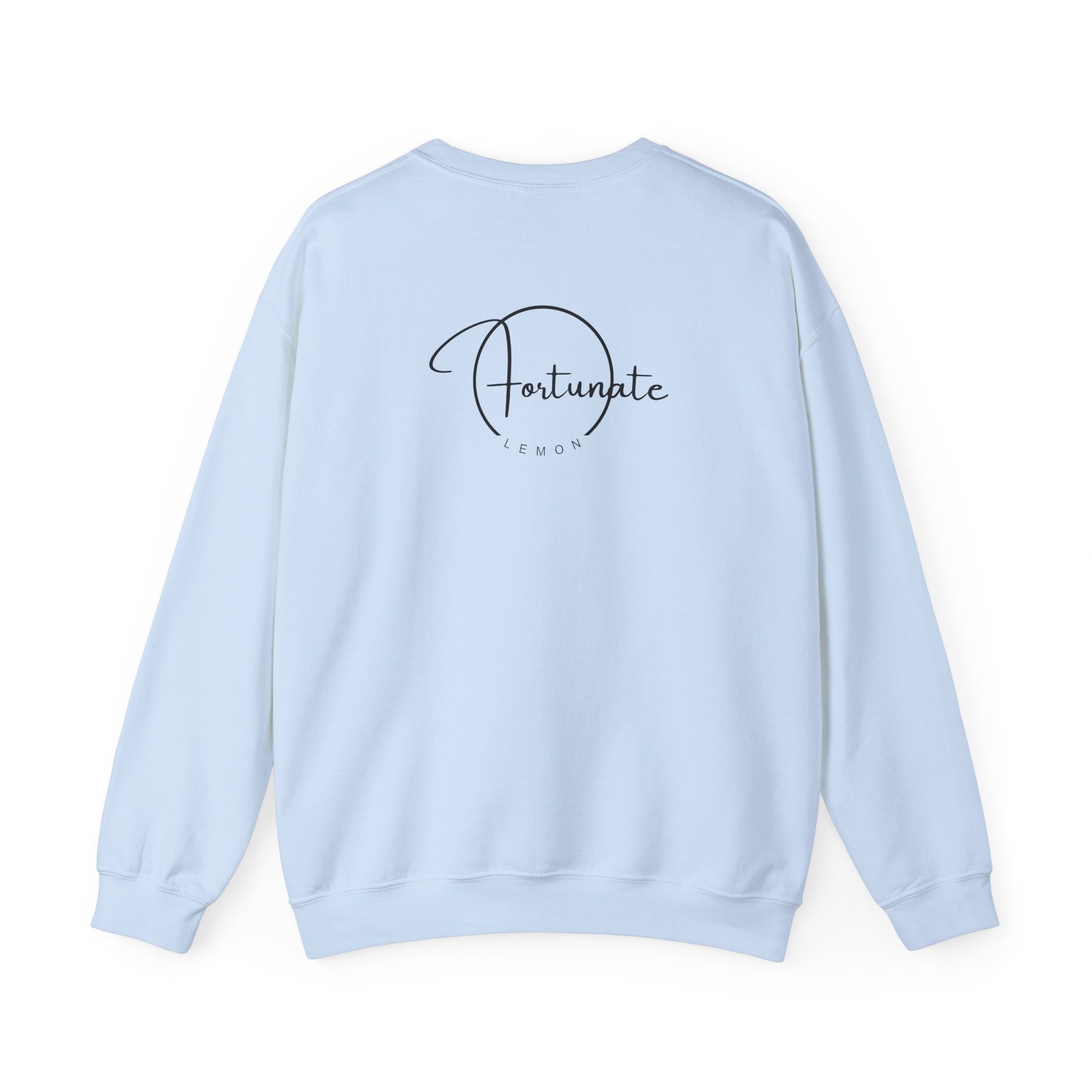 Grateful AF Crewneck Sweatshirt — Minimalist Thankful Graphic Pullover - Fortunate Lemon Shop