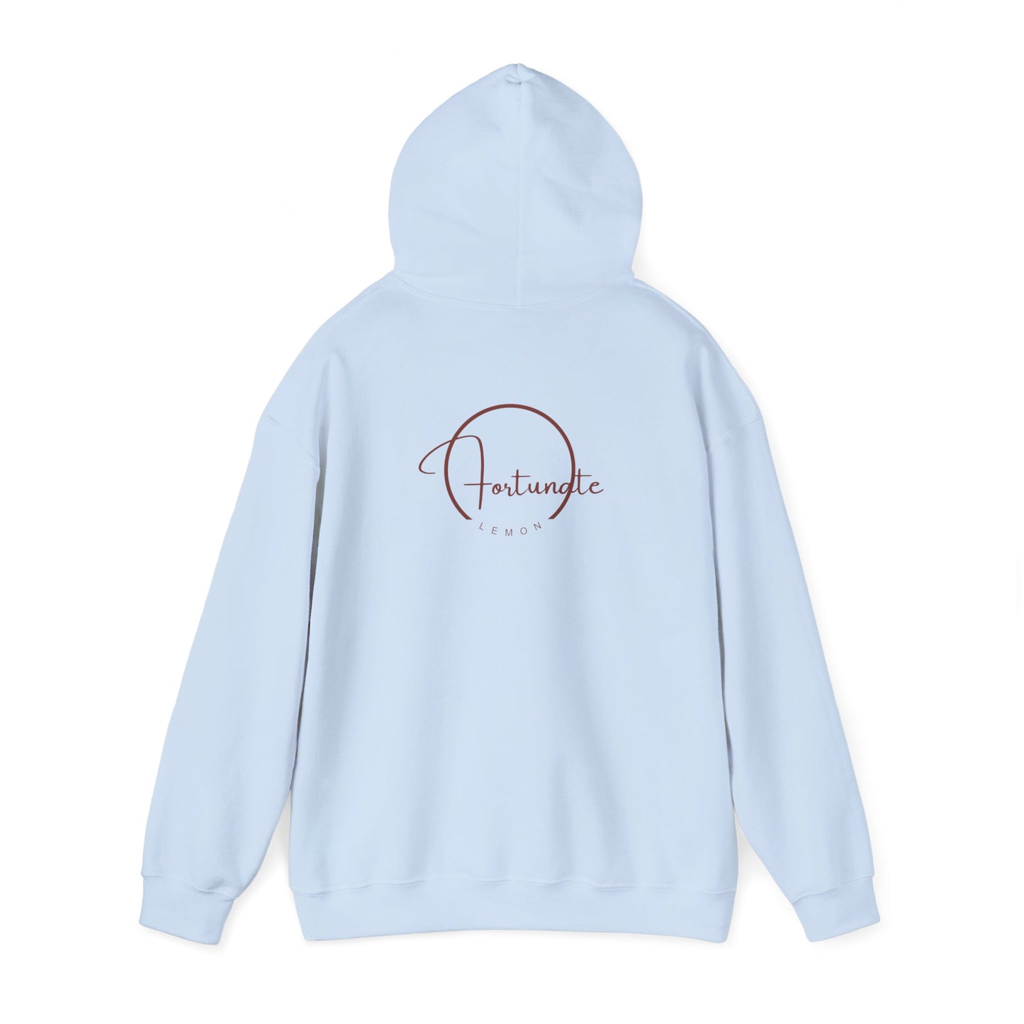 Just Breathe Hoodie – Minimal Motivational Pullover with ‘Just Breathe’ Text & Script Back Logo - Fortunate Lemon Shop