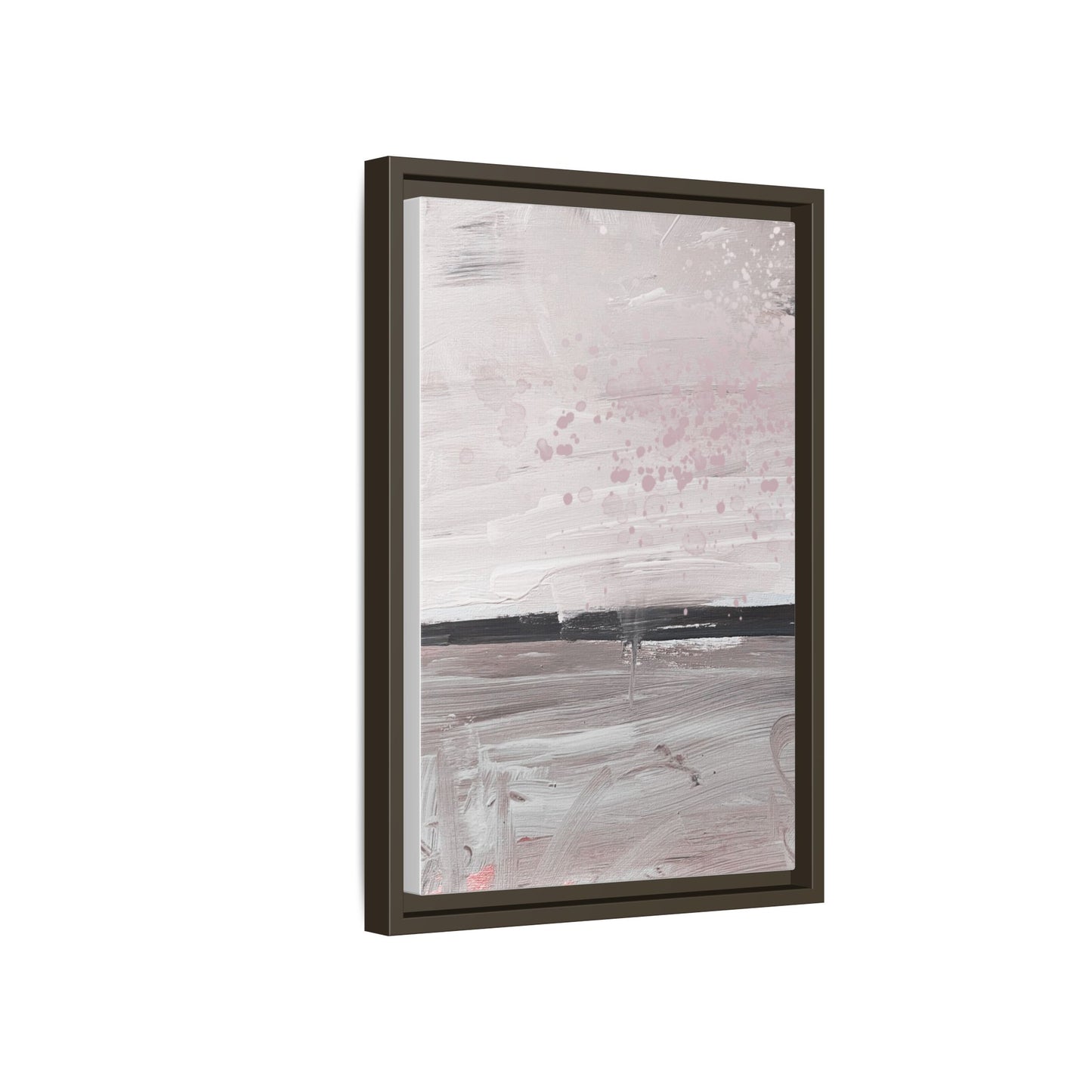 Abstract Pastel Horizon Matte Canvas Print (Framed)