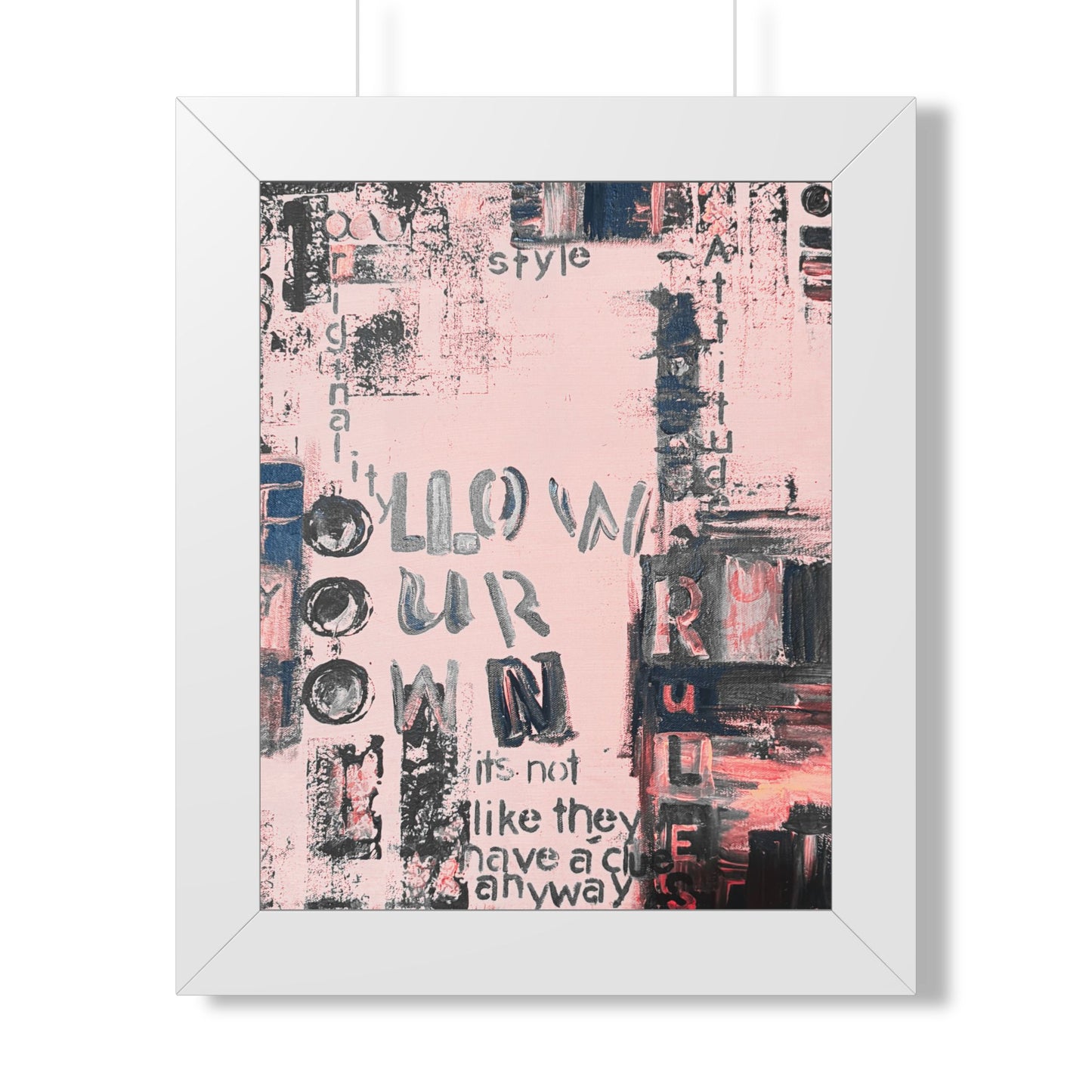 Framed Vertical Poster - Fortunate Lemon Shop
