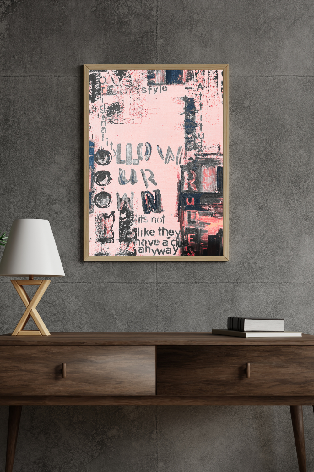 Follow Your own Rules Framed Poster - Fortunate Lemon Shop
