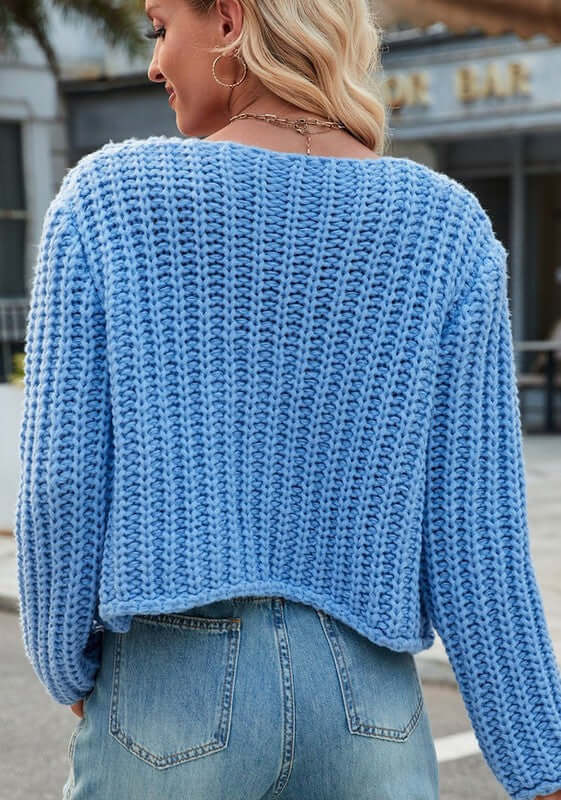 Cropped Knit Cardigan - Fortunate Lemon Shop