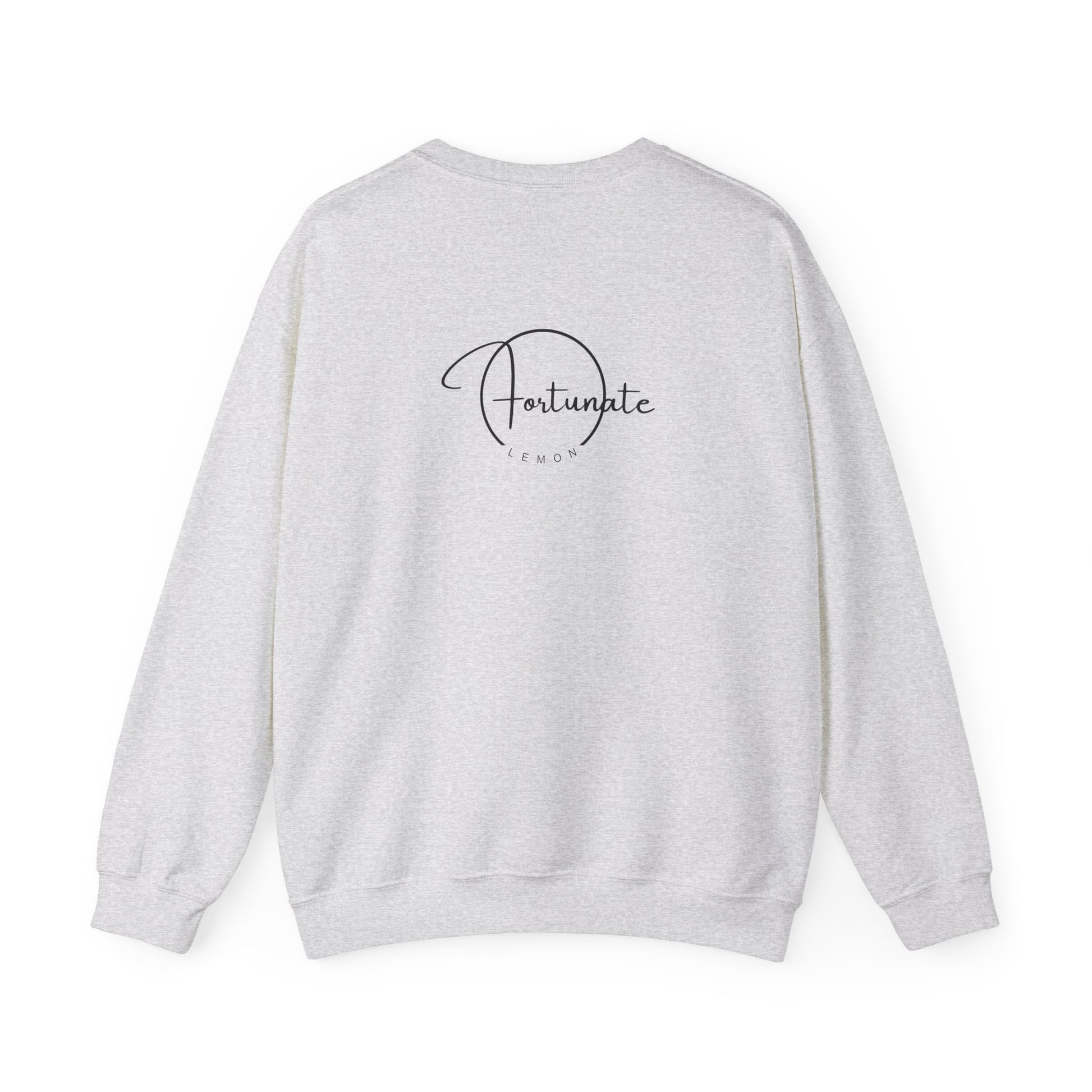 Crewneck Sweatshirt — "Life Is Too Short" Minimalist Quote Pullover - Fortunate Lemon Shop