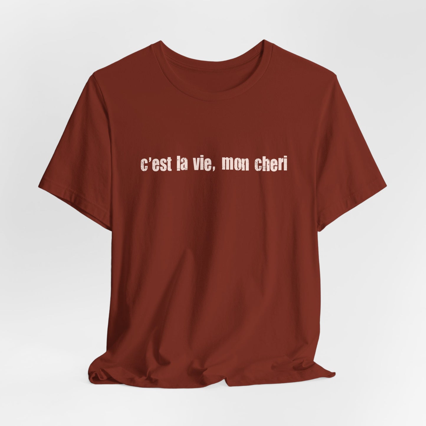 C'est la Vie Mon Cheri Tee — French Phrase Graphic T-Shirt - Fortunate Lemon Shop