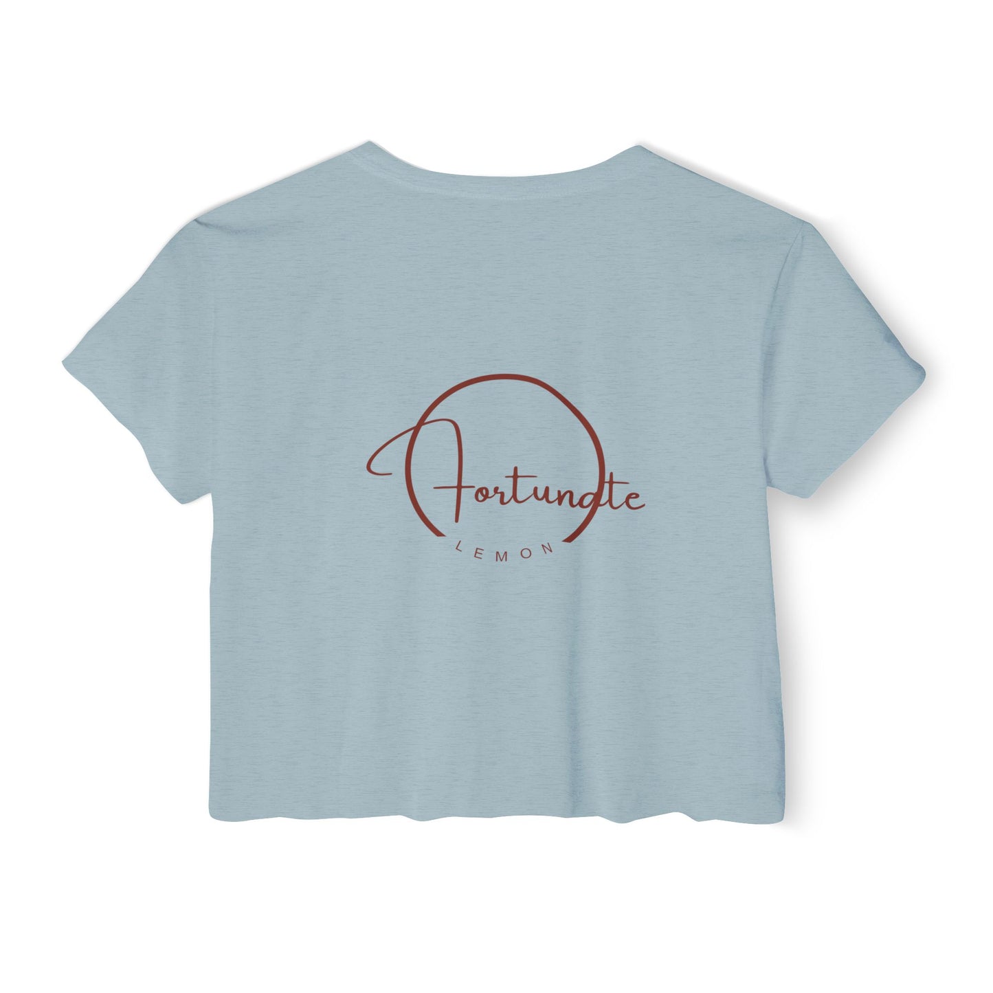 Fortunate Vibes Crop Top — Women's Festival Boho Graphic Tee - Fortunate Lemon Shop