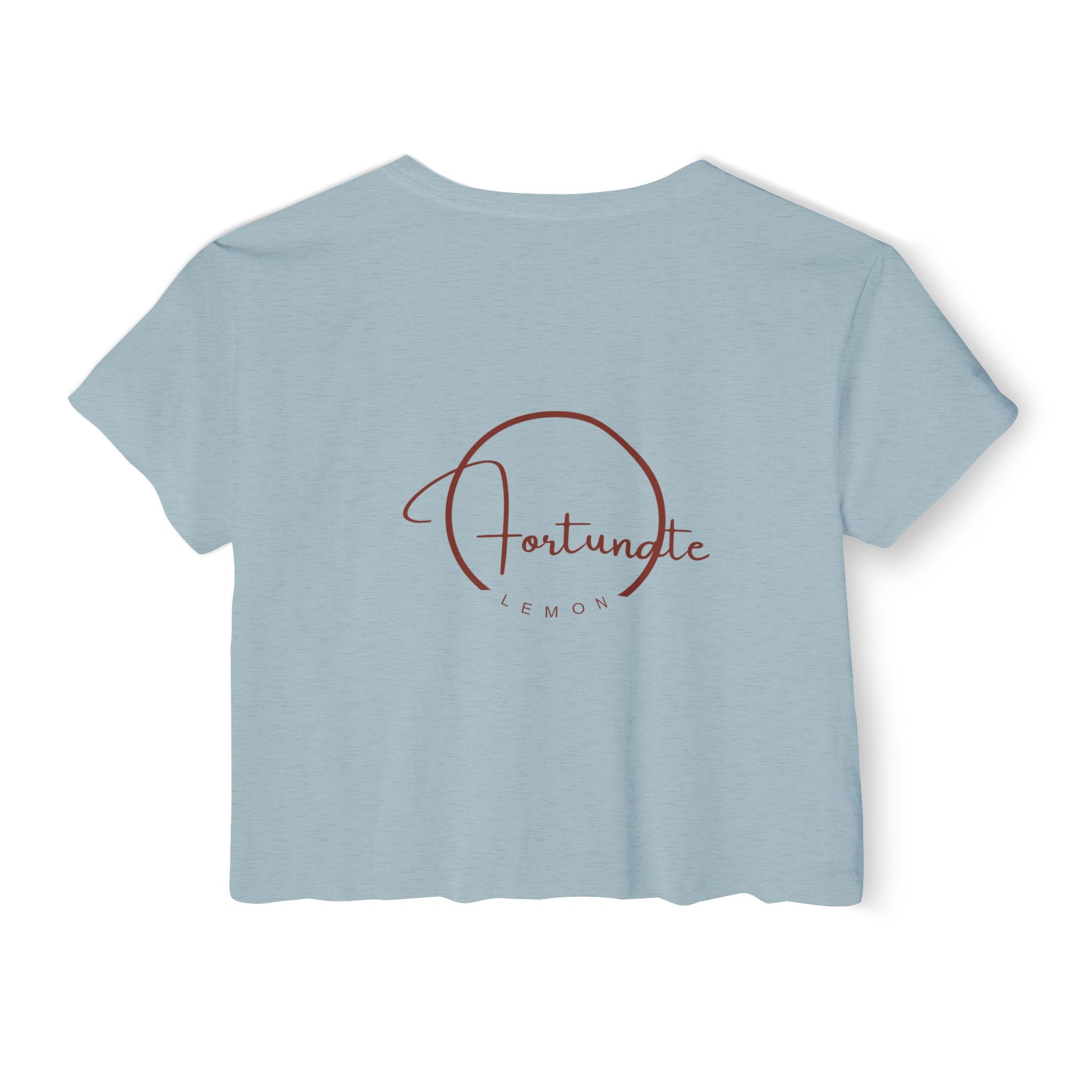 Fortunate Vibes Crop Top — Women's Festival Boho Graphic Tee - Fortunate Lemon Shop