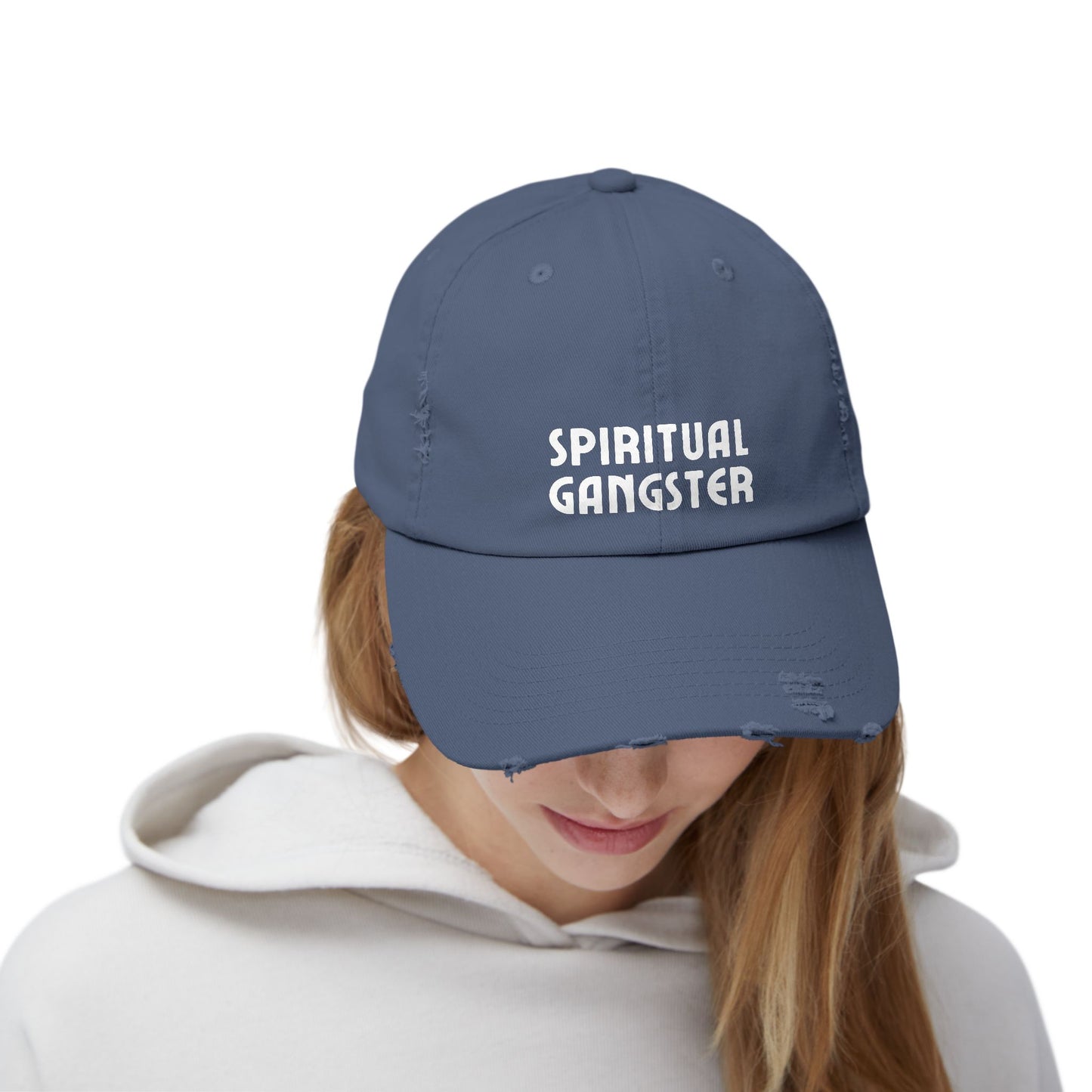 Spiritual Gangster Distressed Cap — Vintage Boho Yoga Hat - Fortunate Lemon Shop