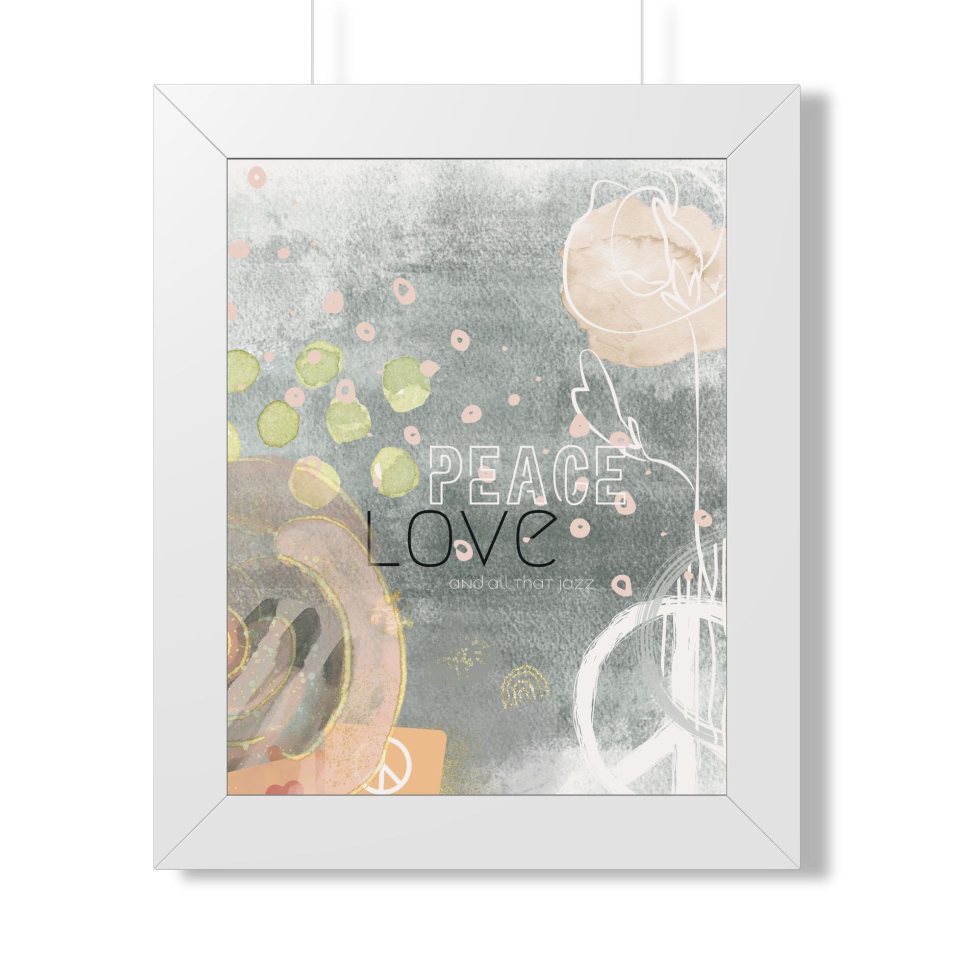 All that Jazz Framed Poster — Abstract Boho Wall Art - Fortunate Lemon Shop