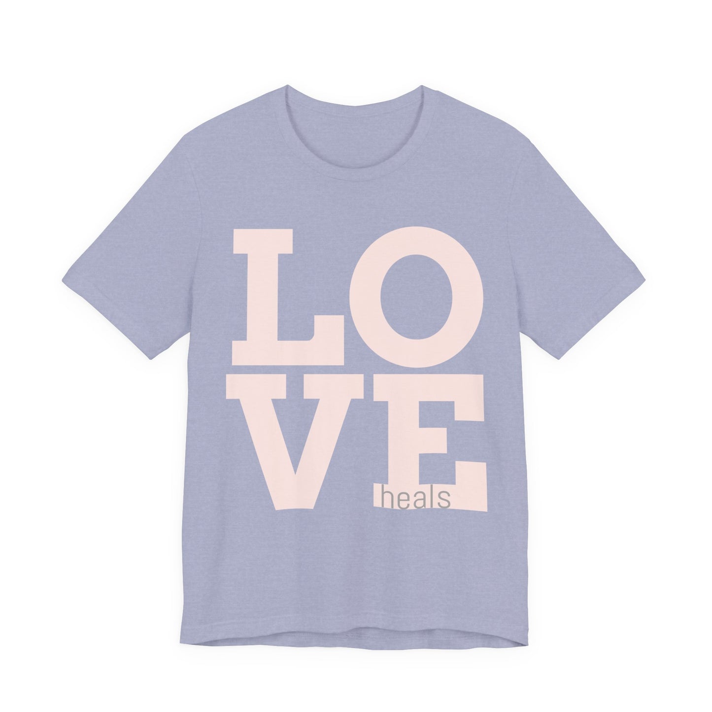 Love Heals Graphic Tee — Inspirational Pink Unisex T-Shirt - Fortunate Lemon Shop