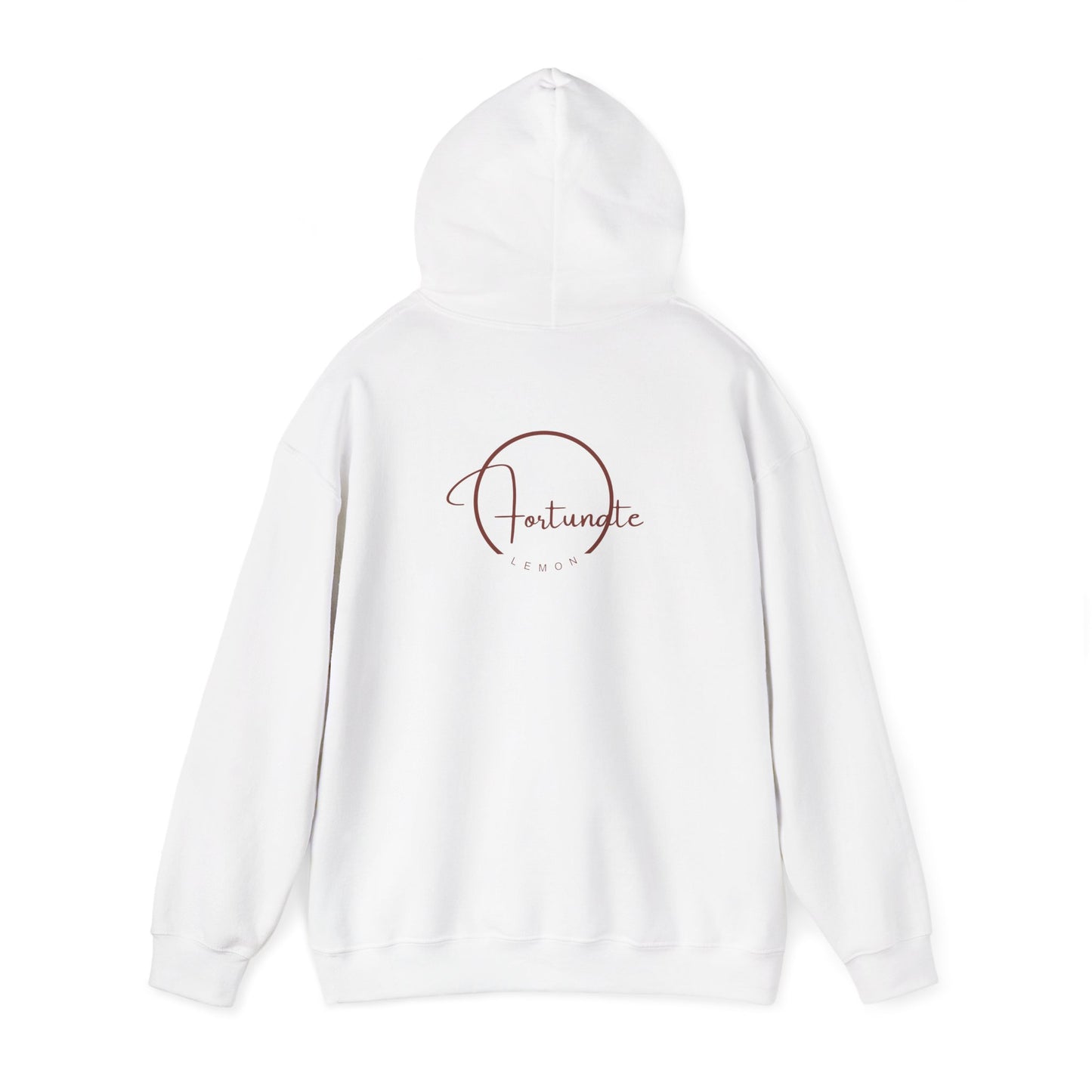 Just Breathe Hoodie – Minimal Motivational Pullover with ‘Just Breathe’ Text & Script Back Logo - Fortunate Lemon Shop