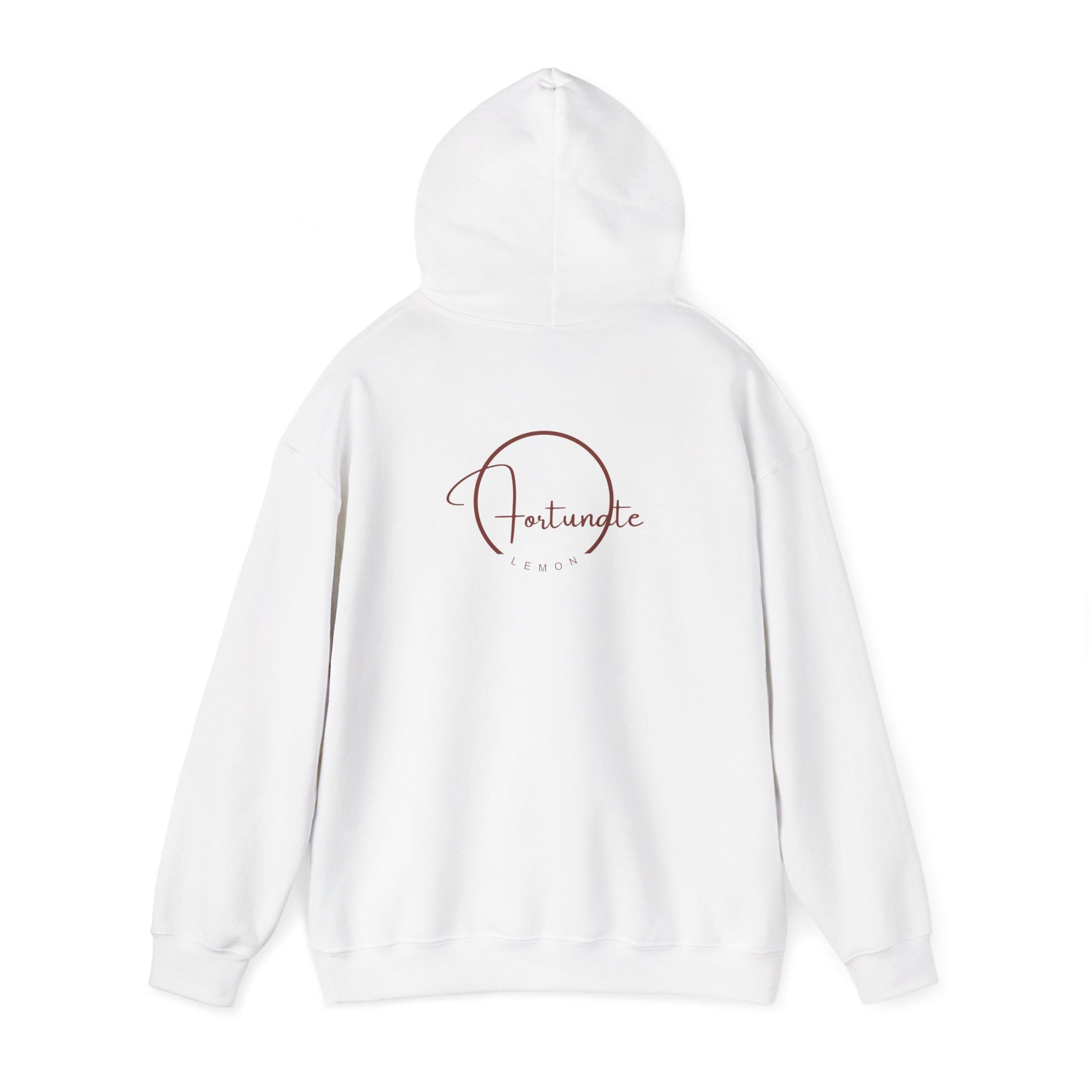 Just Breathe Hoodie – Minimal Motivational Pullover with ‘Just Breathe’ Text & Script Back Logo - Fortunate Lemon Shop