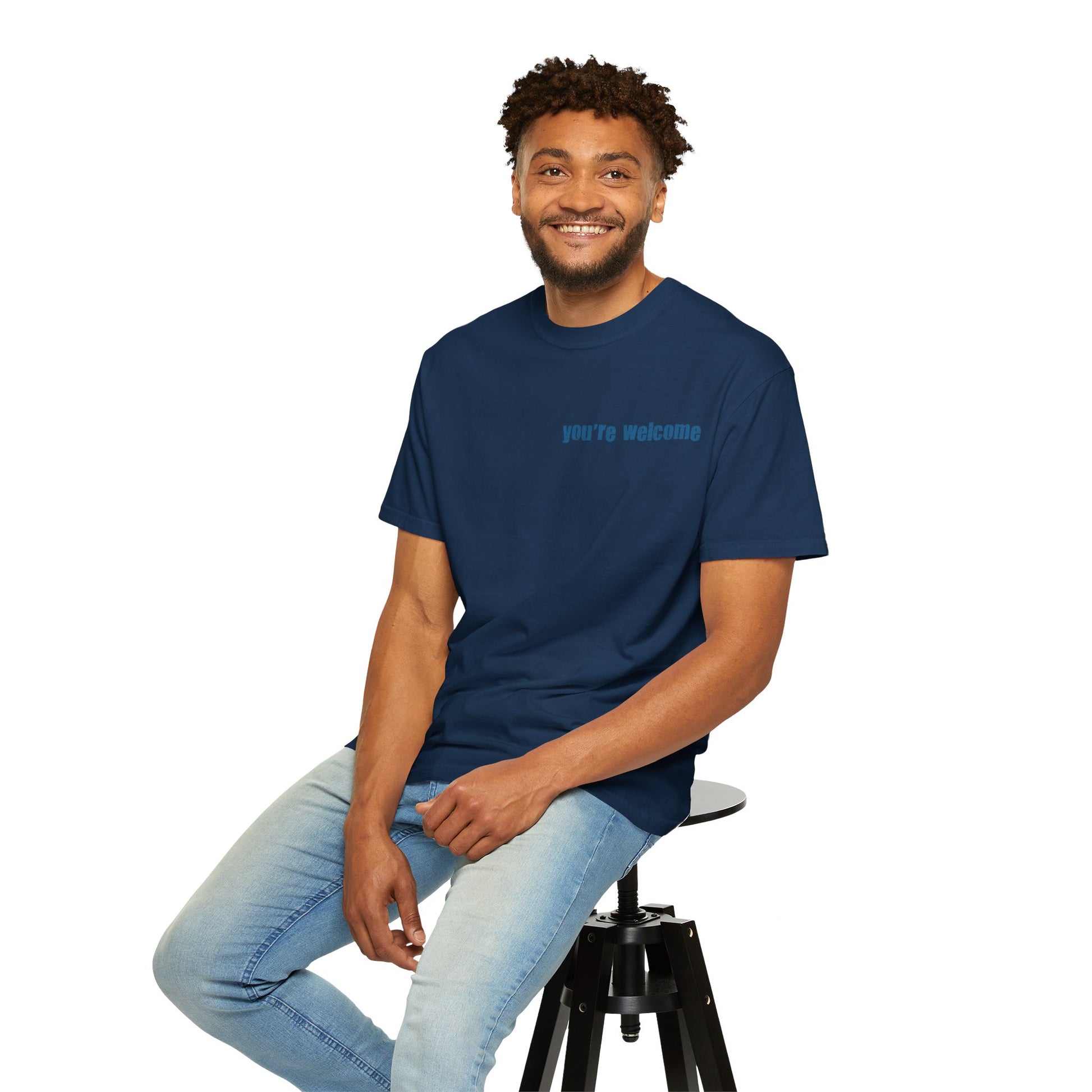T-Shirt — “You’re Welcome” Motivational Graphic Tee (Back Quote: "I Can’t Make People Like Me…") - Fortunate Lemon Shop