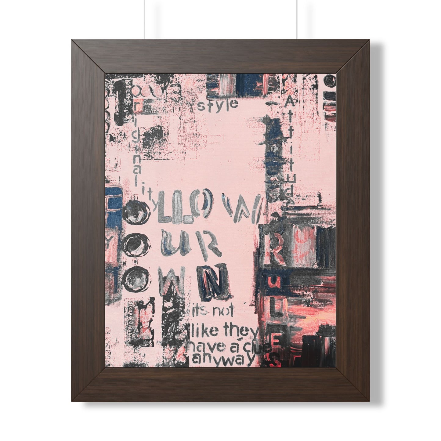 Framed Vertical Poster - Fortunate Lemon Shop