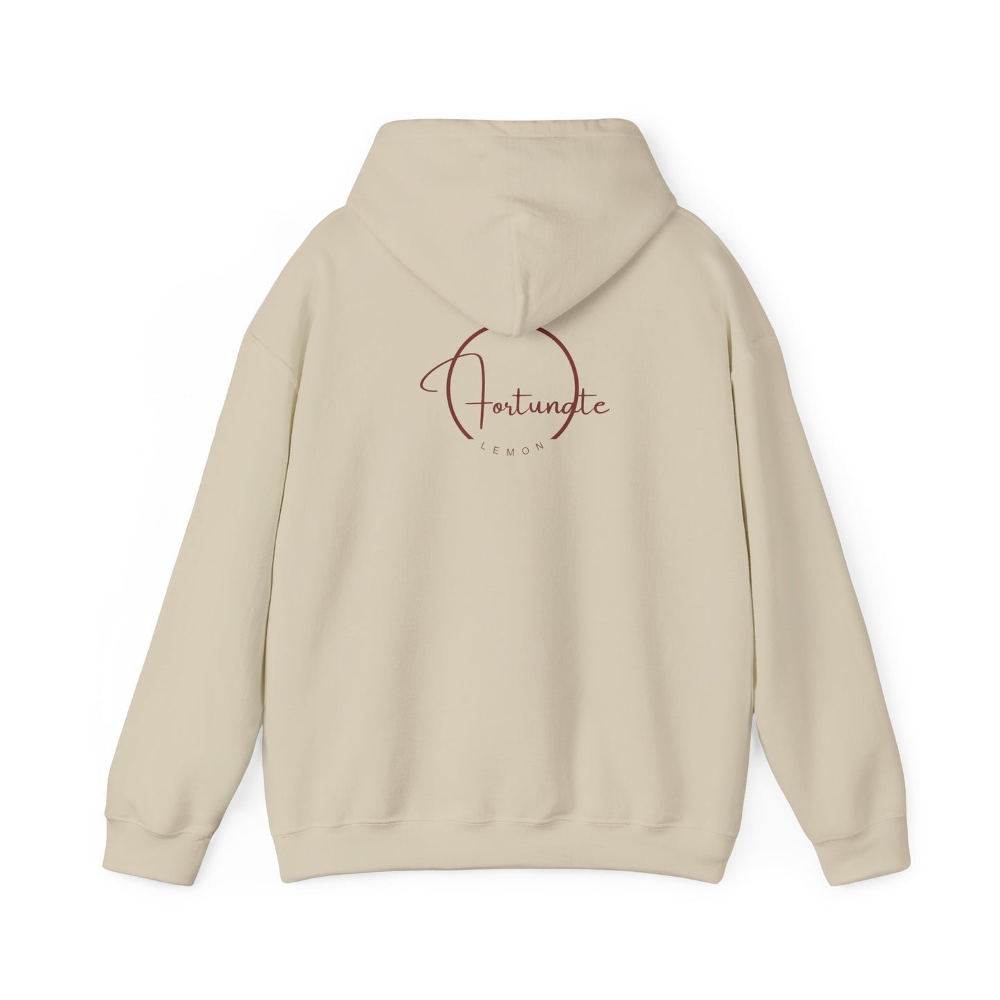Just Breathe Hoodie – Minimal Motivational Pullover with ‘Just Breathe’ Text & Script Back Logo - Fortunate Lemon Shop