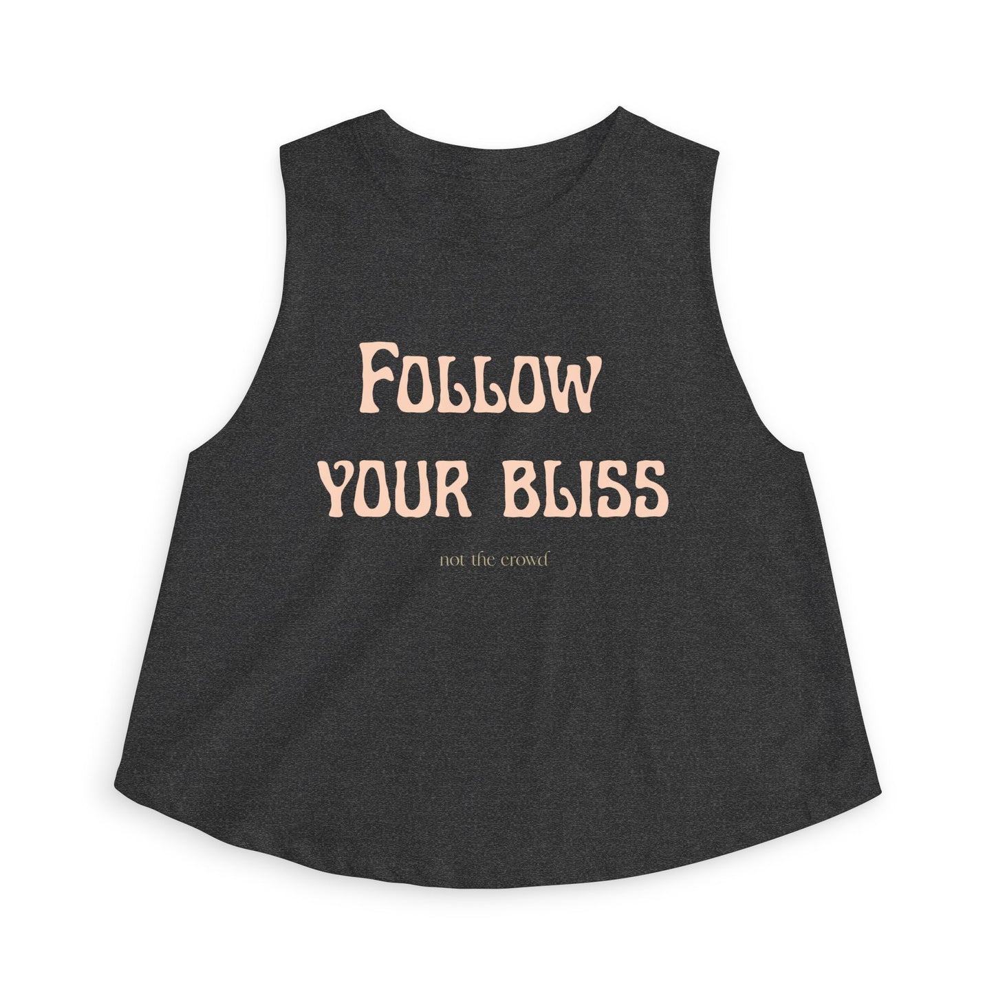 Crop Top — "Follow Your Bliss" Motivational Women's Crop Top - Fortunate Lemon Shop
