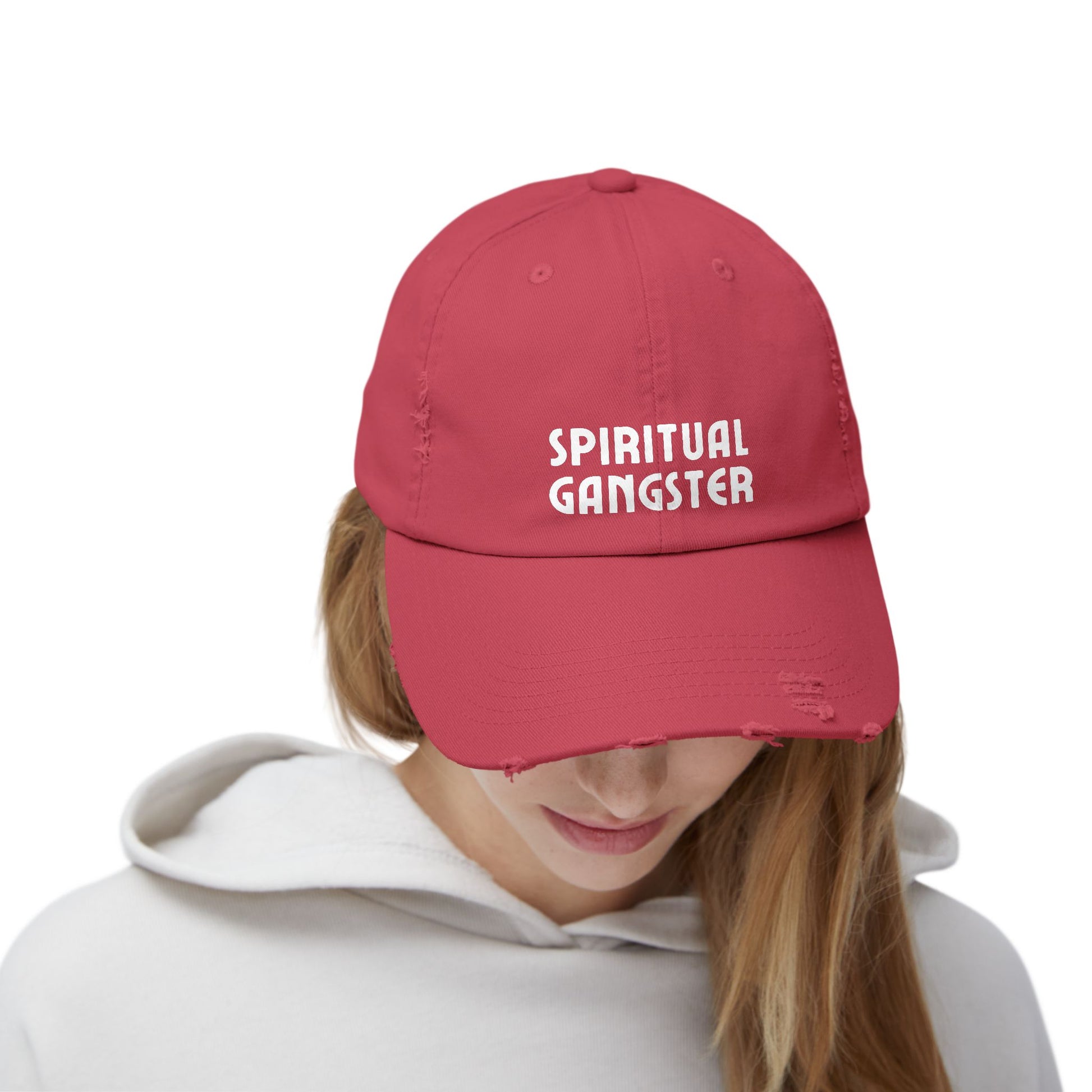 Spiritual Gangster Distressed Cap — Vintage Boho Yoga Hat - Fortunate Lemon Shop