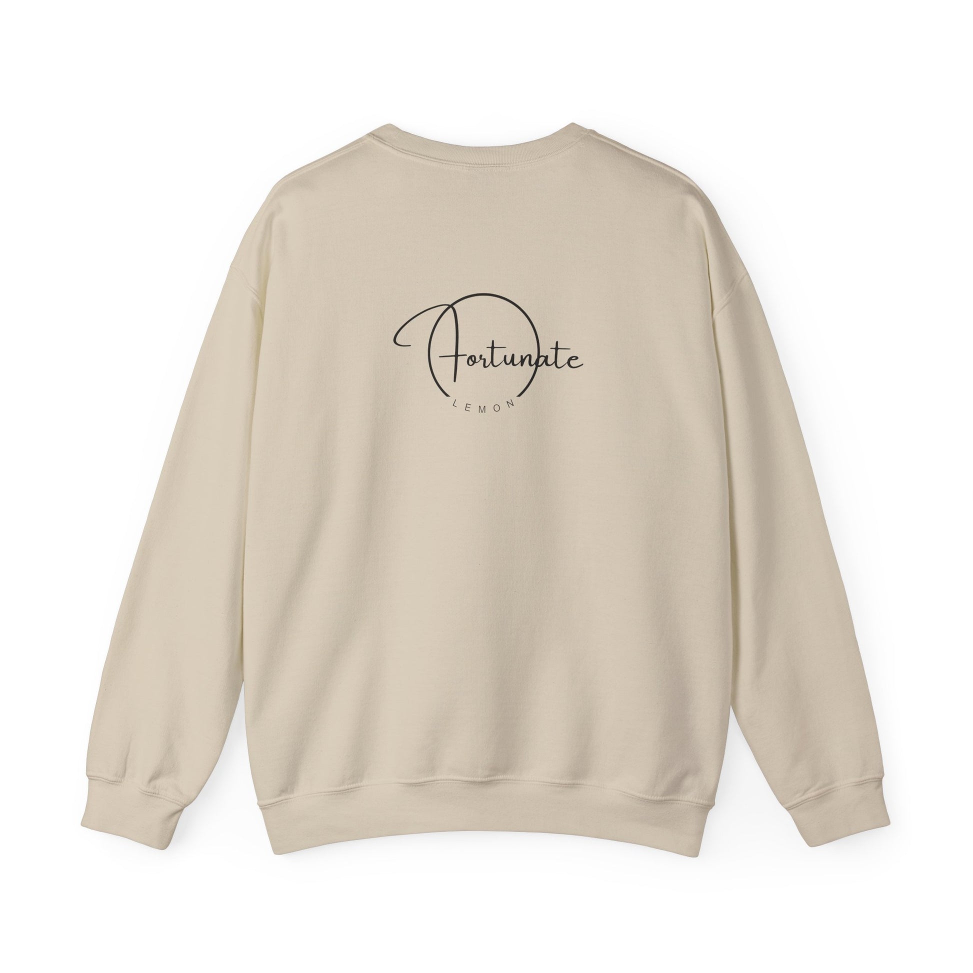 Crewneck Sweatshirt — "Life Is Too Short" Minimalist Quote Pullover - Fortunate Lemon Shop