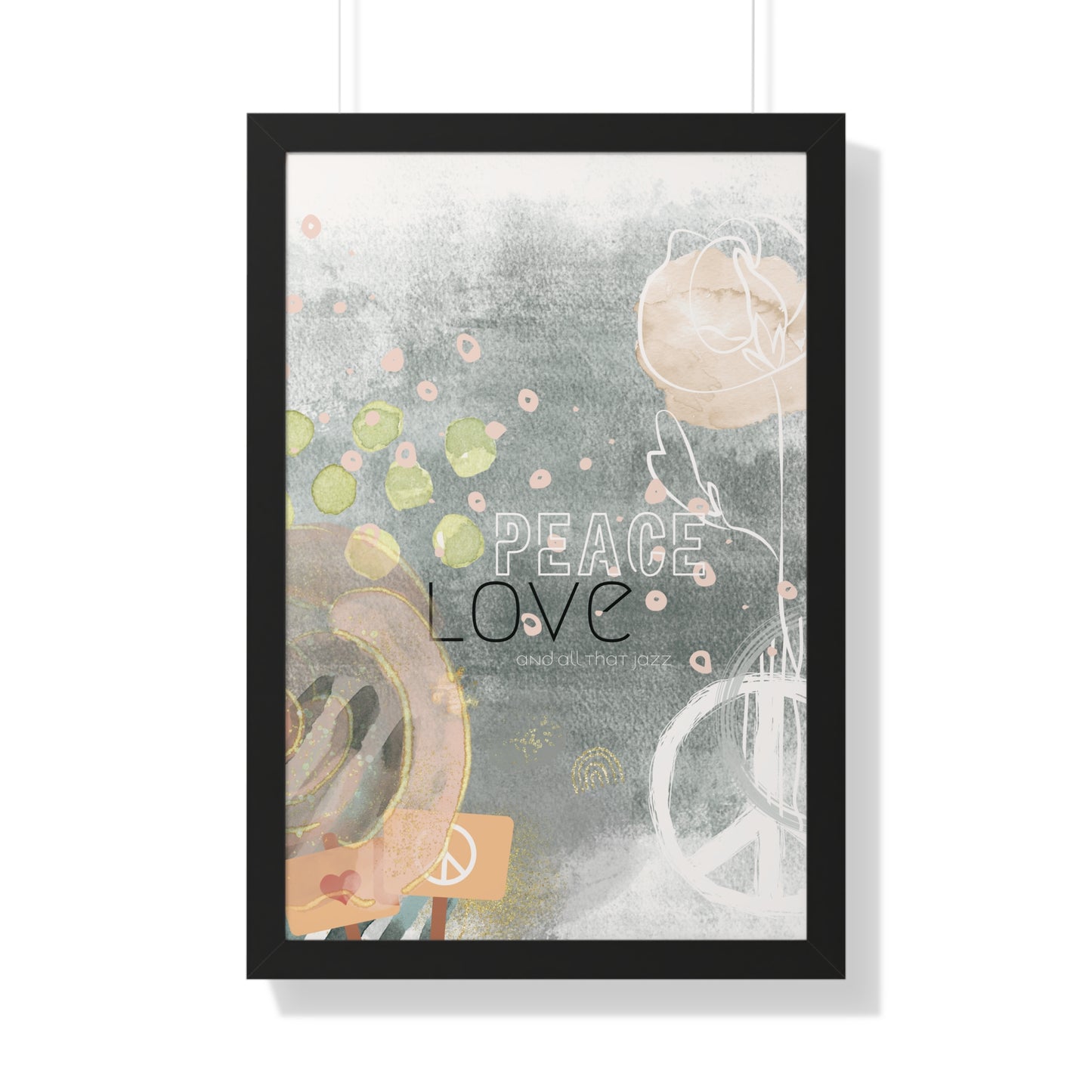All that Jazz Framed Poster — Abstract Boho Wall Art