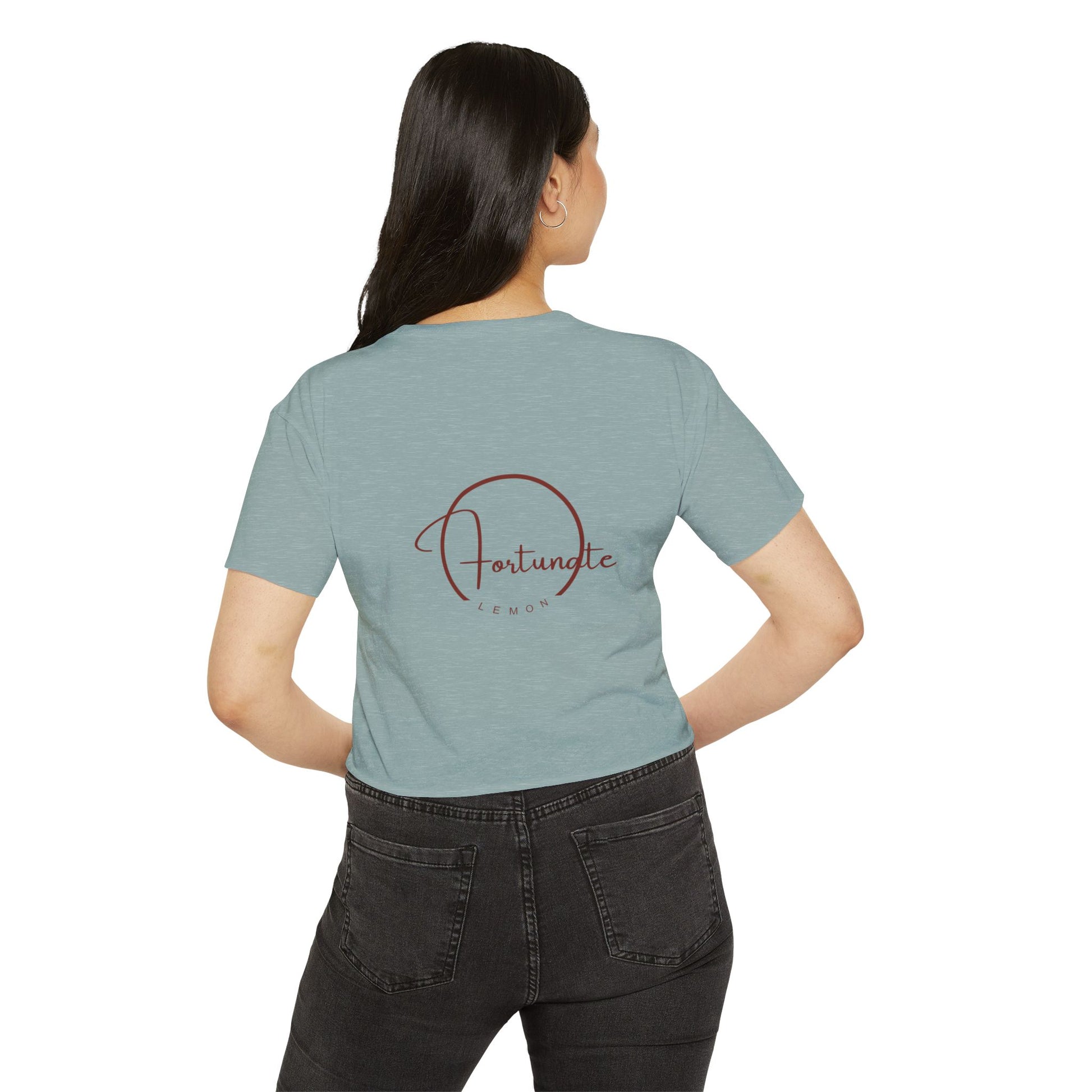 Fortunate Vibes Crop Top — Women's Festival Boho Graphic Tee - Fortunate Lemon Shop
