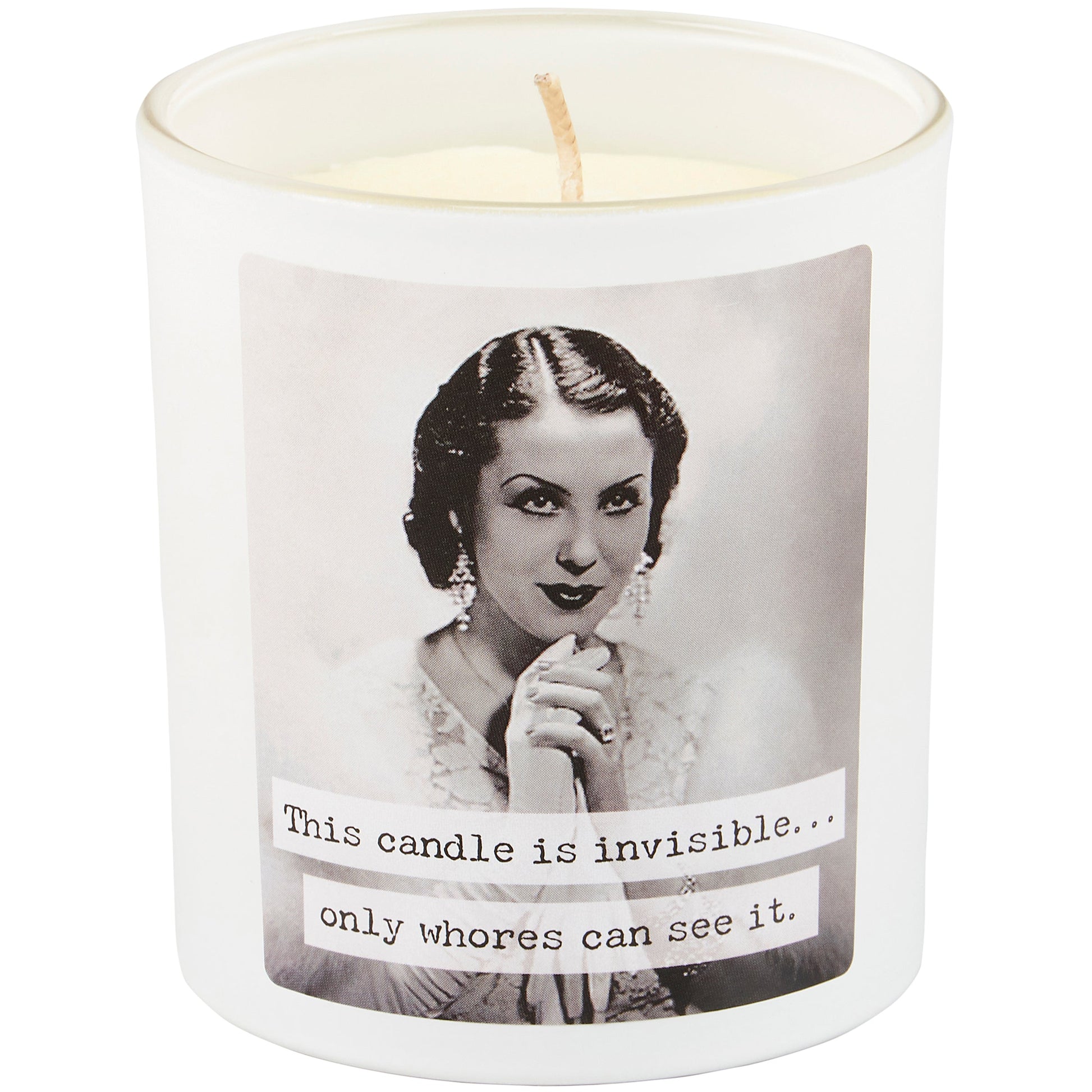 Whores Candle | Vintage Photograph Double Sided Design | Soy Wax - Fortunate Lemon Shop