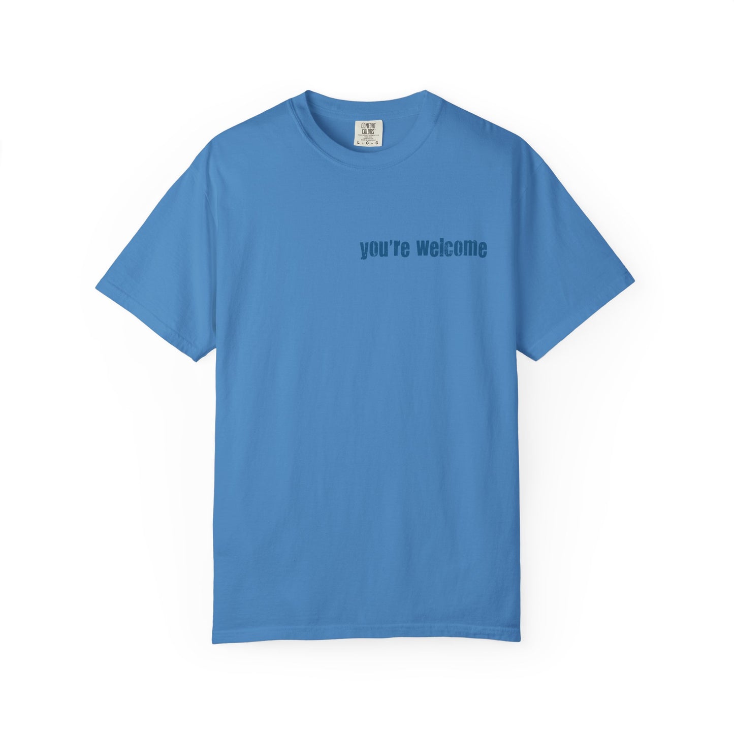T-Shirt — “You’re Welcome” Motivational Graphic Tee (Back Quote: "I Can’t Make People Like Me…") - Fortunate Lemon Shop