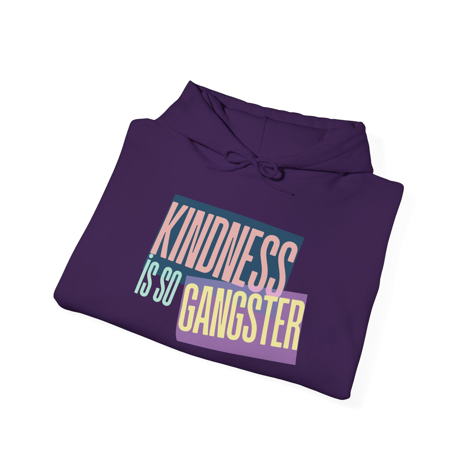 Kindness Is So Gangster Hoodie — Positive Message Pullover - Fortunate Lemon Shop