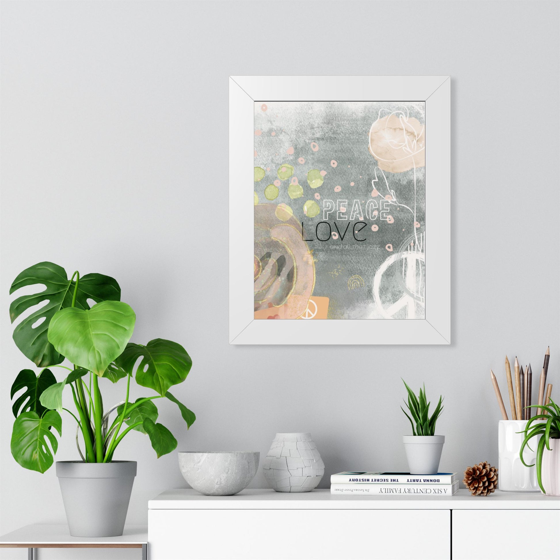 All that Jazz Framed Poster — Abstract Boho Wall Art - Fortunate Lemon Shop