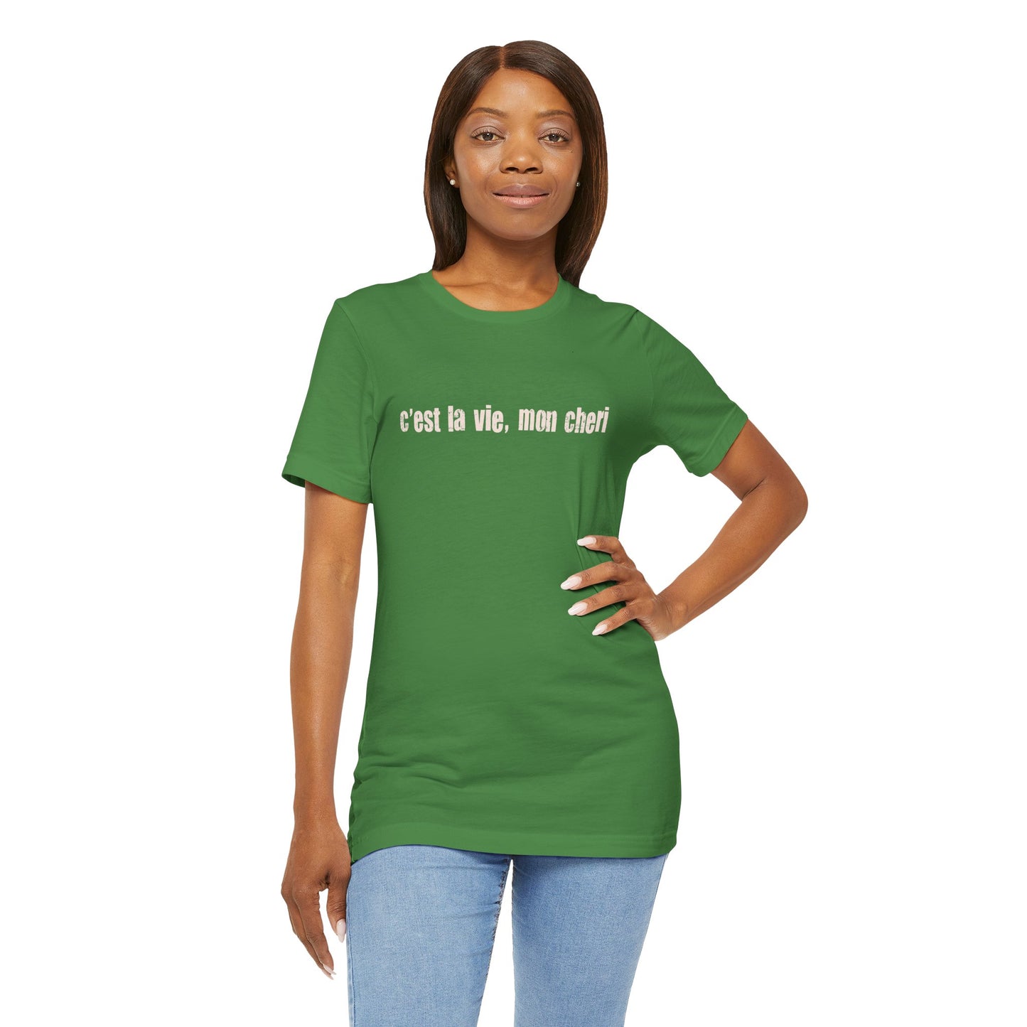 C'est la Vie Mon Cheri Tee — French Phrase Graphic T-Shirt - Fortunate Lemon Shop