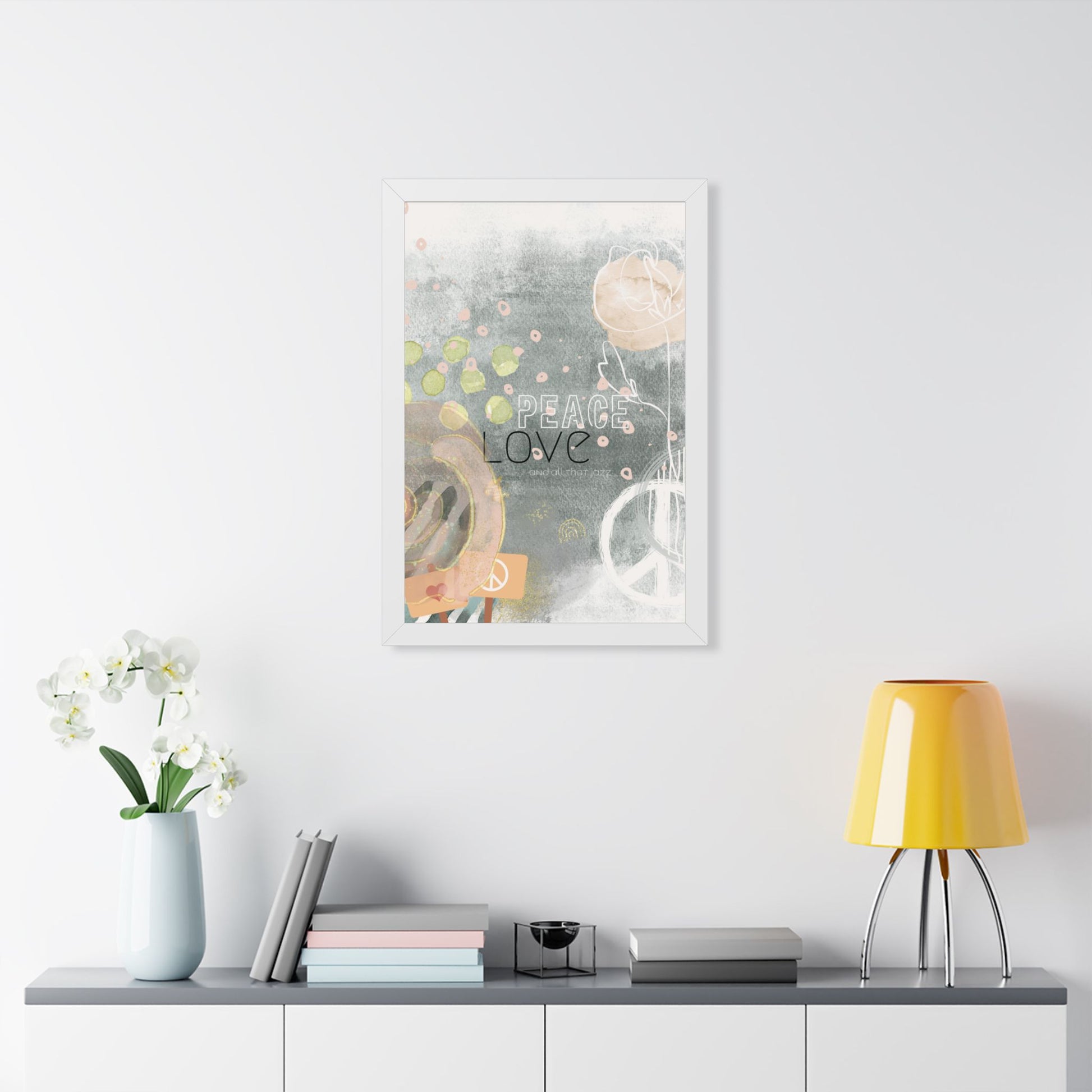 All that Jazz Framed Poster — Abstract Boho Wall Art - Fortunate Lemon Shop