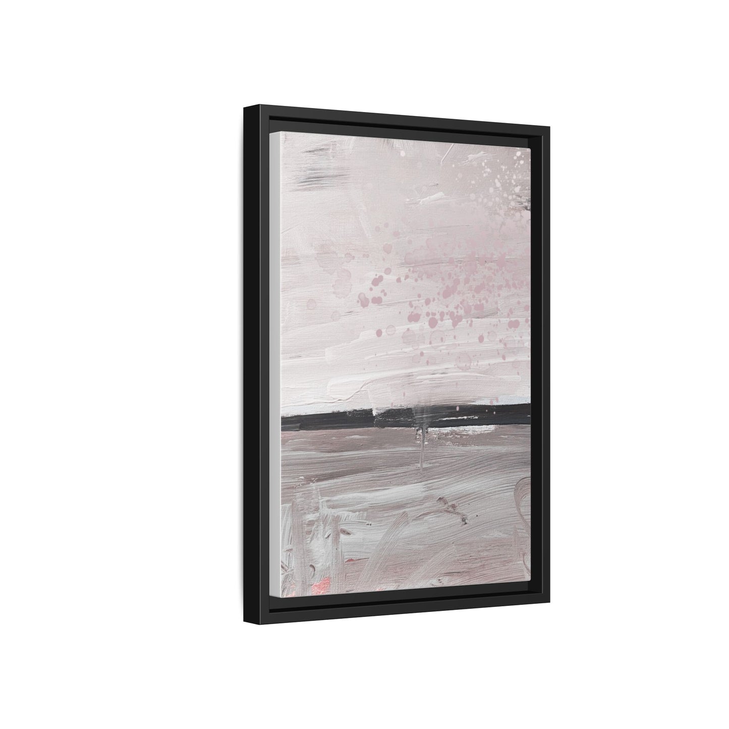 Abstract Pastel Horizon Matte Canvas Print (Framed)
